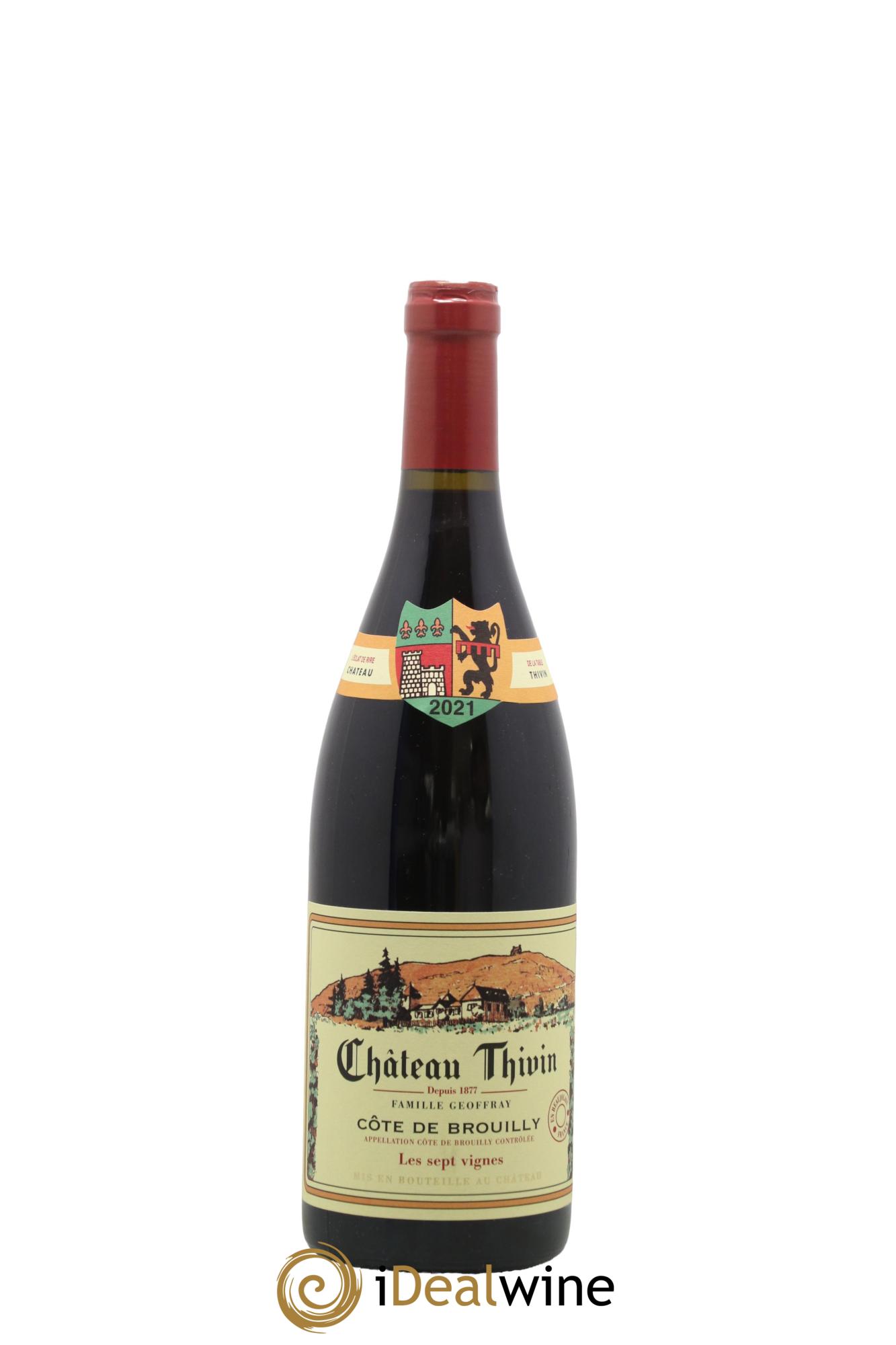 Côte de Brouilly Les 7 Vignes Château Thivin 2021 - Lot of 1 bottle - 0
