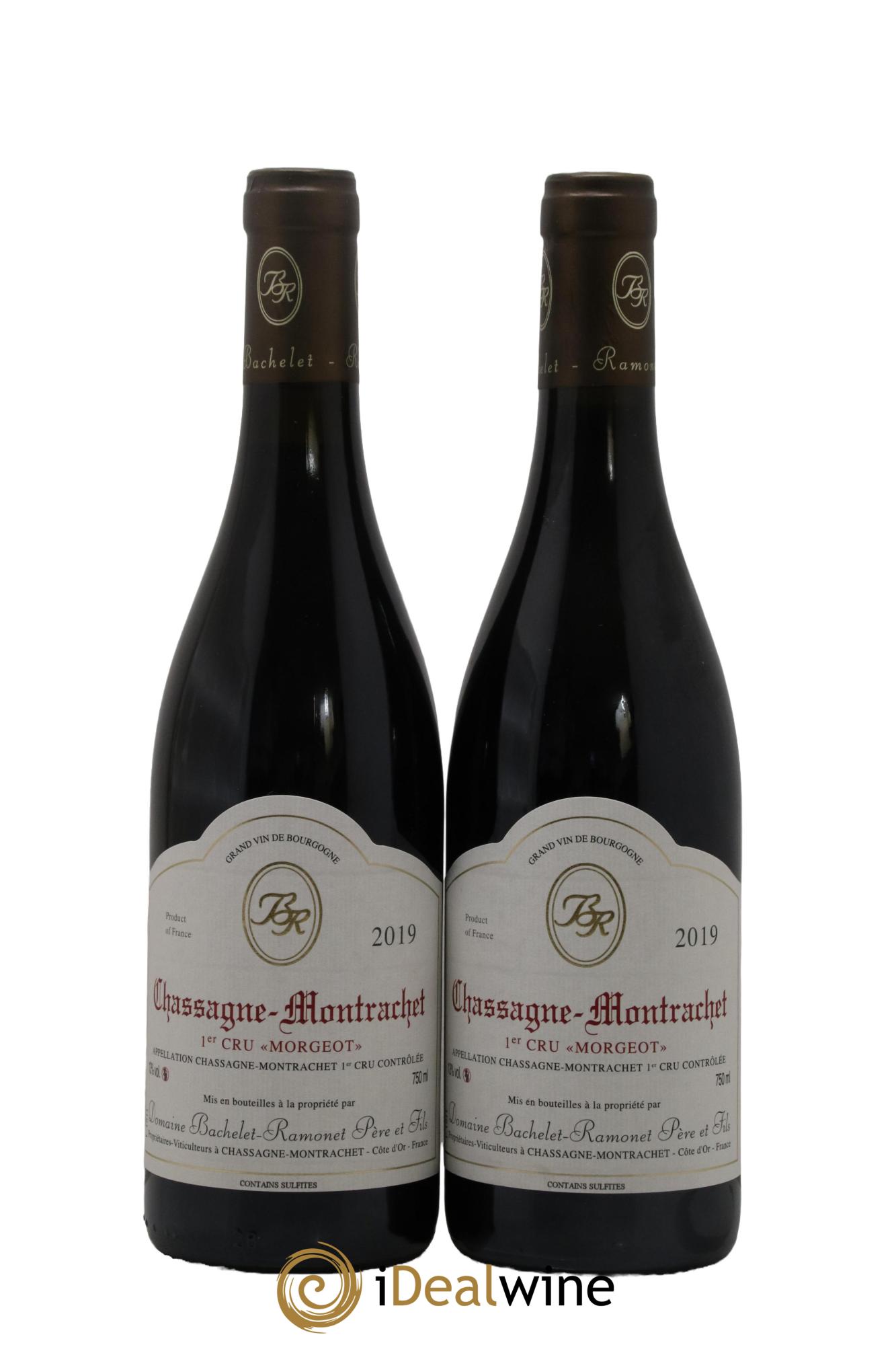 Chassagne-Montrachet 1er Cru Morgeot Bachelet-Ramonet (Domaine) 2019 - Lot of 2 bottles - 0