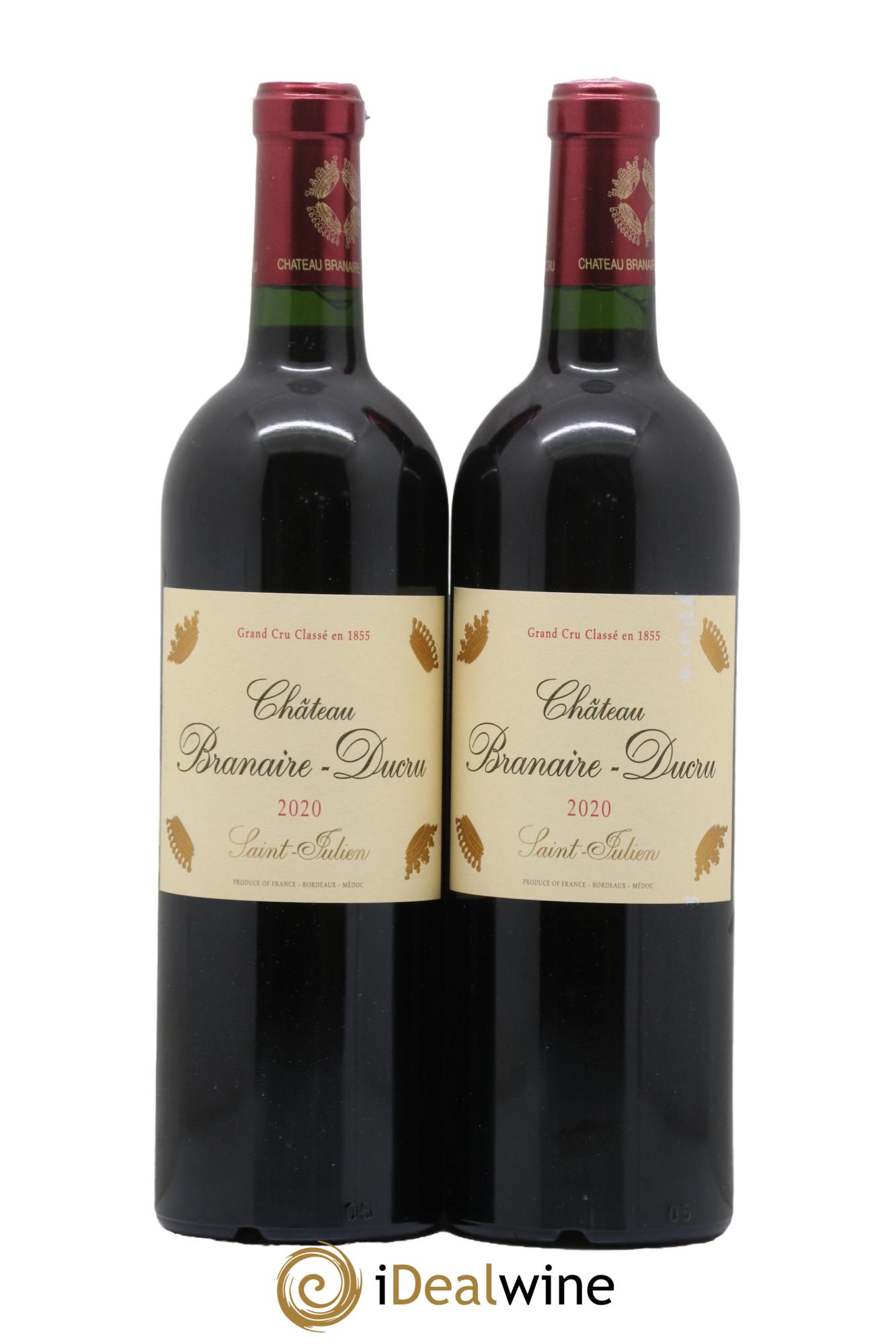 Château Branaire Ducru 4ème Grand Cru Classé 2020 - Lot de 2 bouteilles - 0