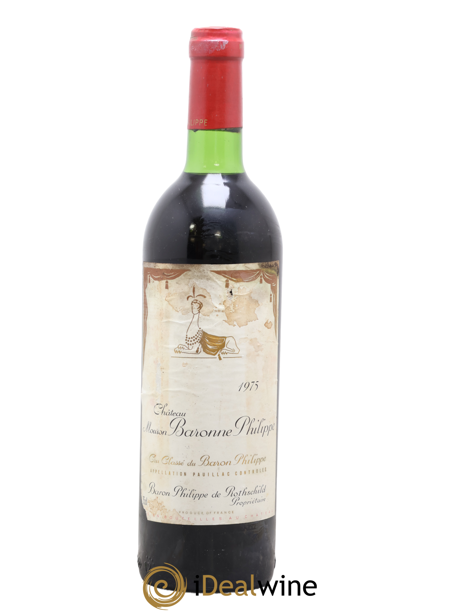 Pauillac Château Mouton Baronne Philippe 1975 - Lot de 1 bouteille - 0