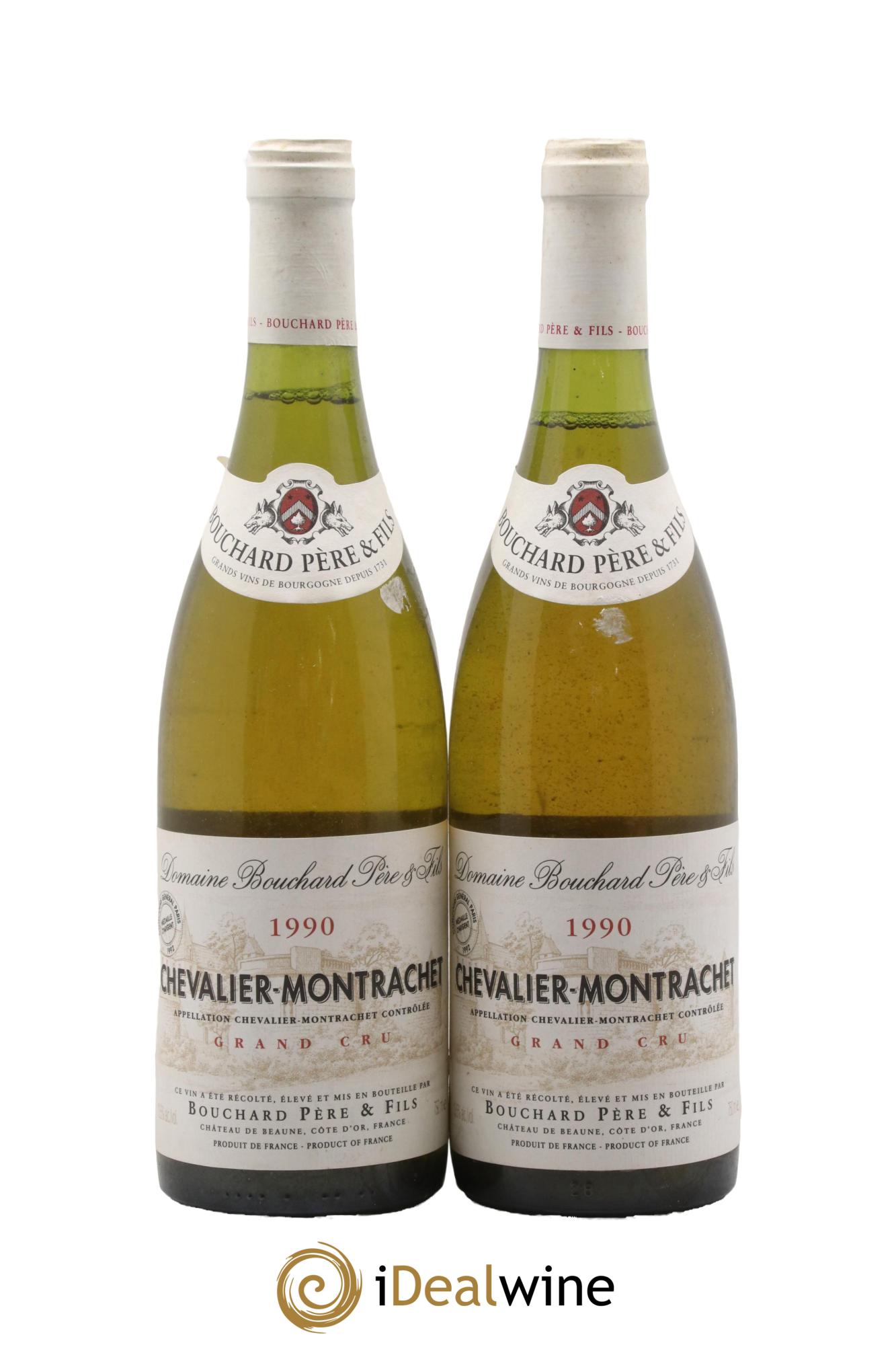 Chevalier-Montrachet Grand Cru Bouchard Père & Fils 1990 - Lot de 2 bouteilles - 0