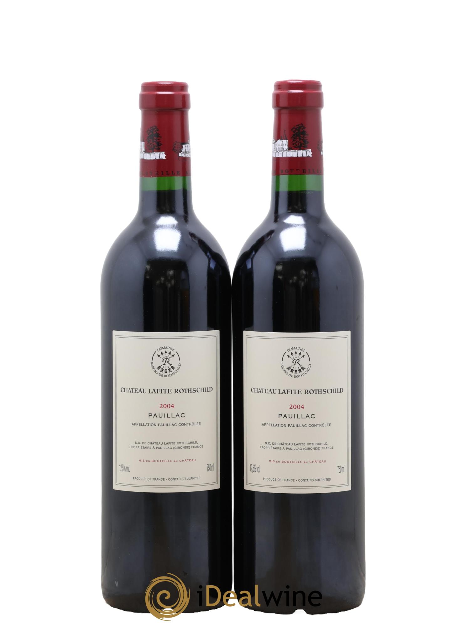 Château Lafite Rothschild 1er Grand Cru Classé 2004 - Lotto di 2 bottiglie - 1