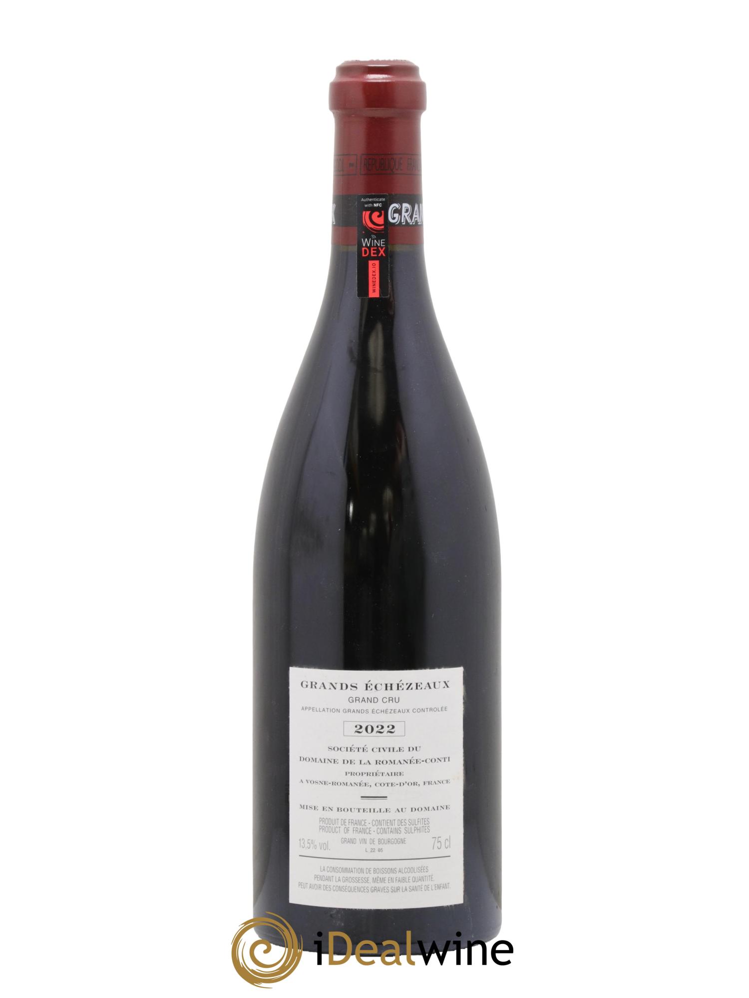 Grands-Echezeaux Grand Cru Domaine de la Romanée-Conti 2022 - Lot de 1 bouteille - 1