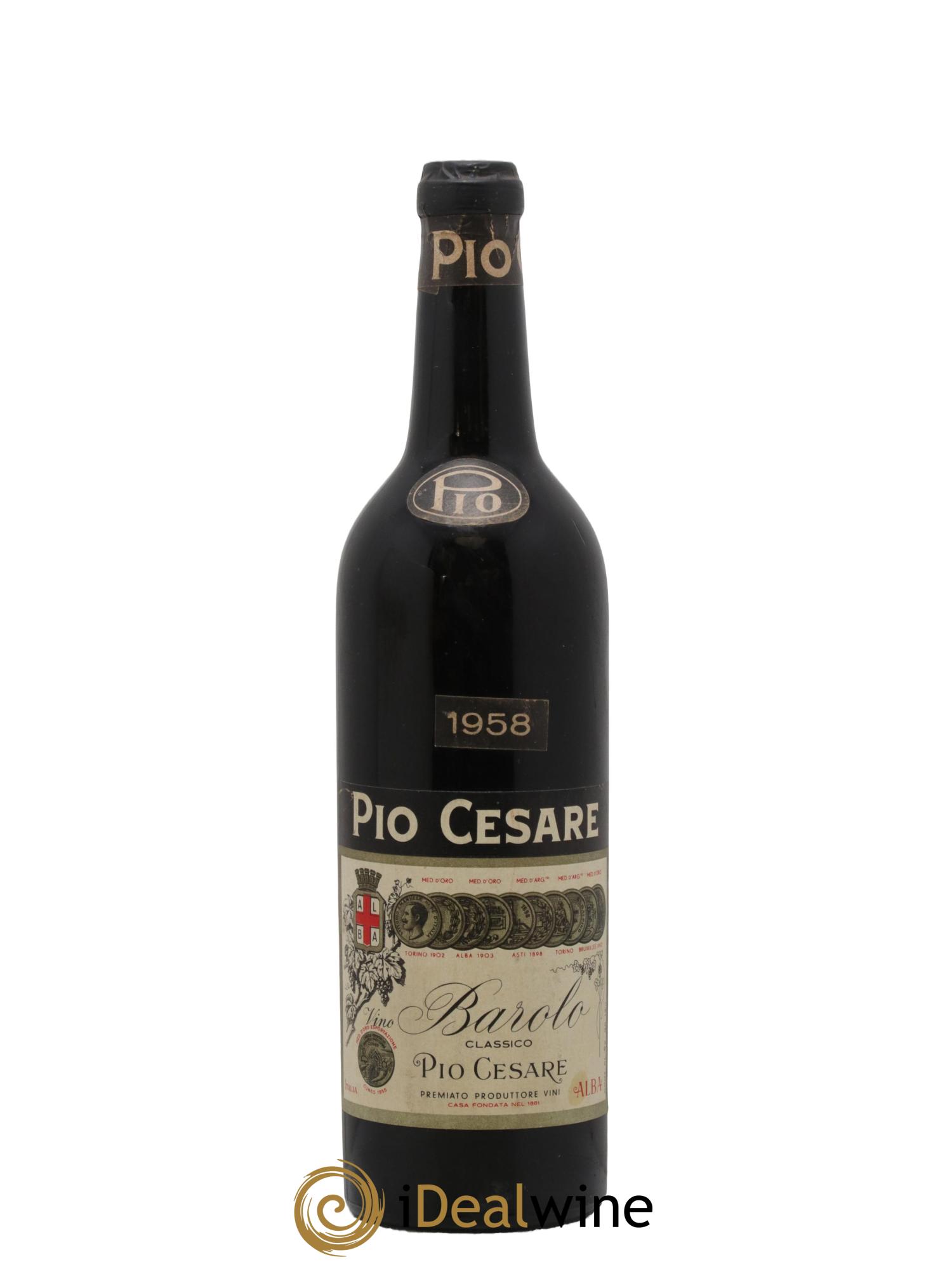 Barolo DOCG Pio Cesare 1958 - Posten von 1 Flasche - 0