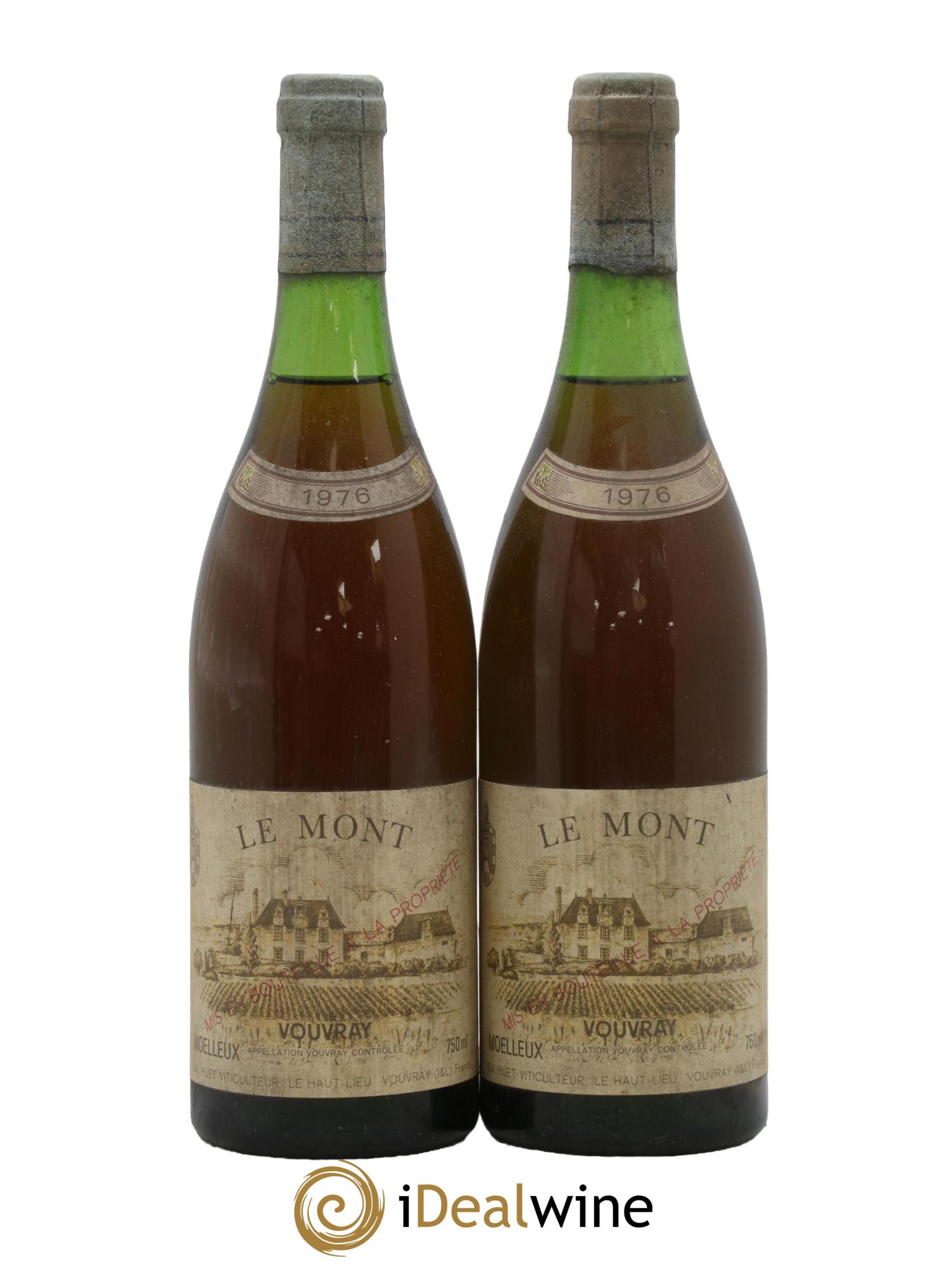 Vouvray Le Mont Moelleux Domaine Huet 1976 - Lot de 2 bouteilles - 0