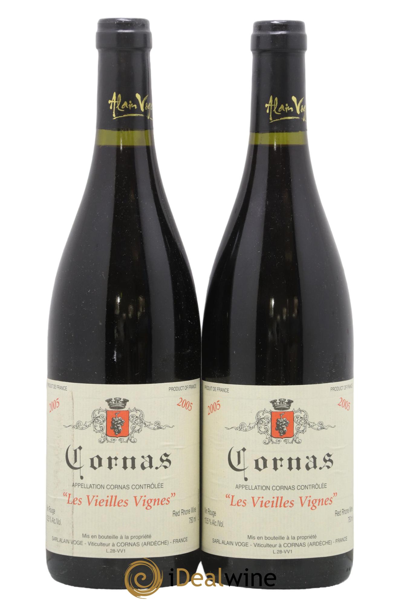 Cornas Les Vieilles Vignes Alain Voge (Domaine) 2005 - Posten von 2 Flaschen - 0