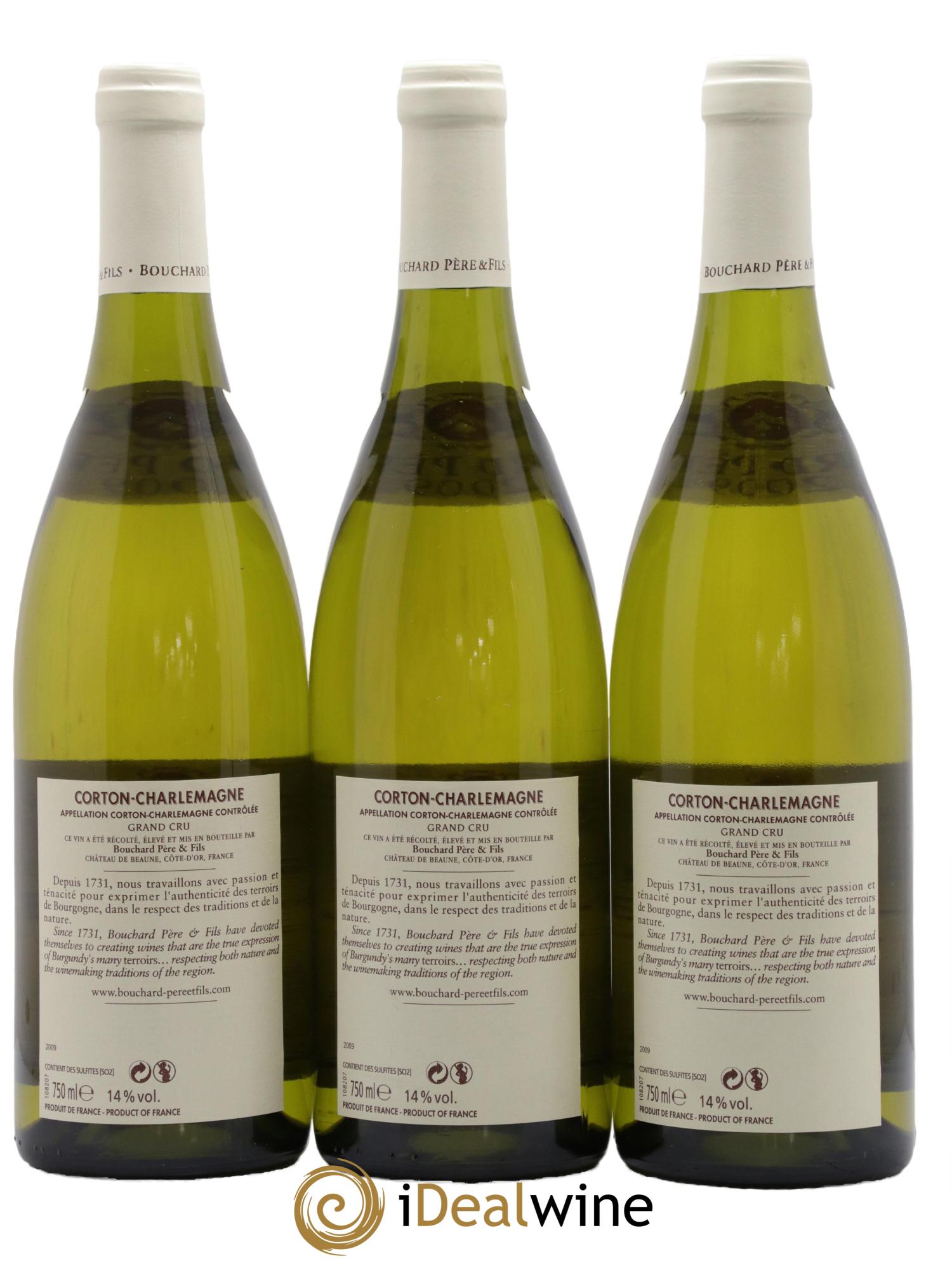 Corton-Charlemagne Grand Cru Bouchard Père & Fils 2009 - Lot of 3 bottles - 1