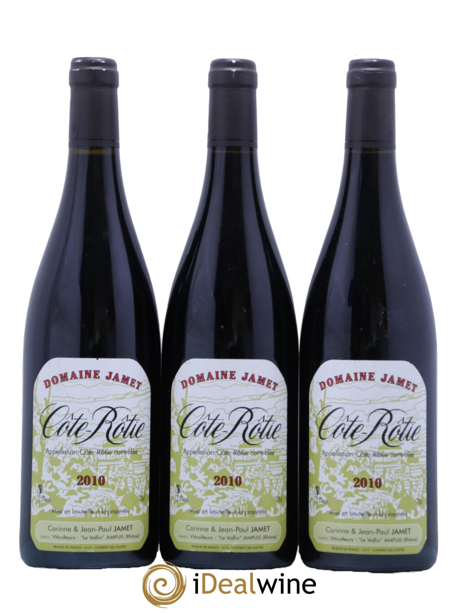 Côte-Rôtie Jamet (Domaine) 2010 - Lot de 3 bouteilles - 0