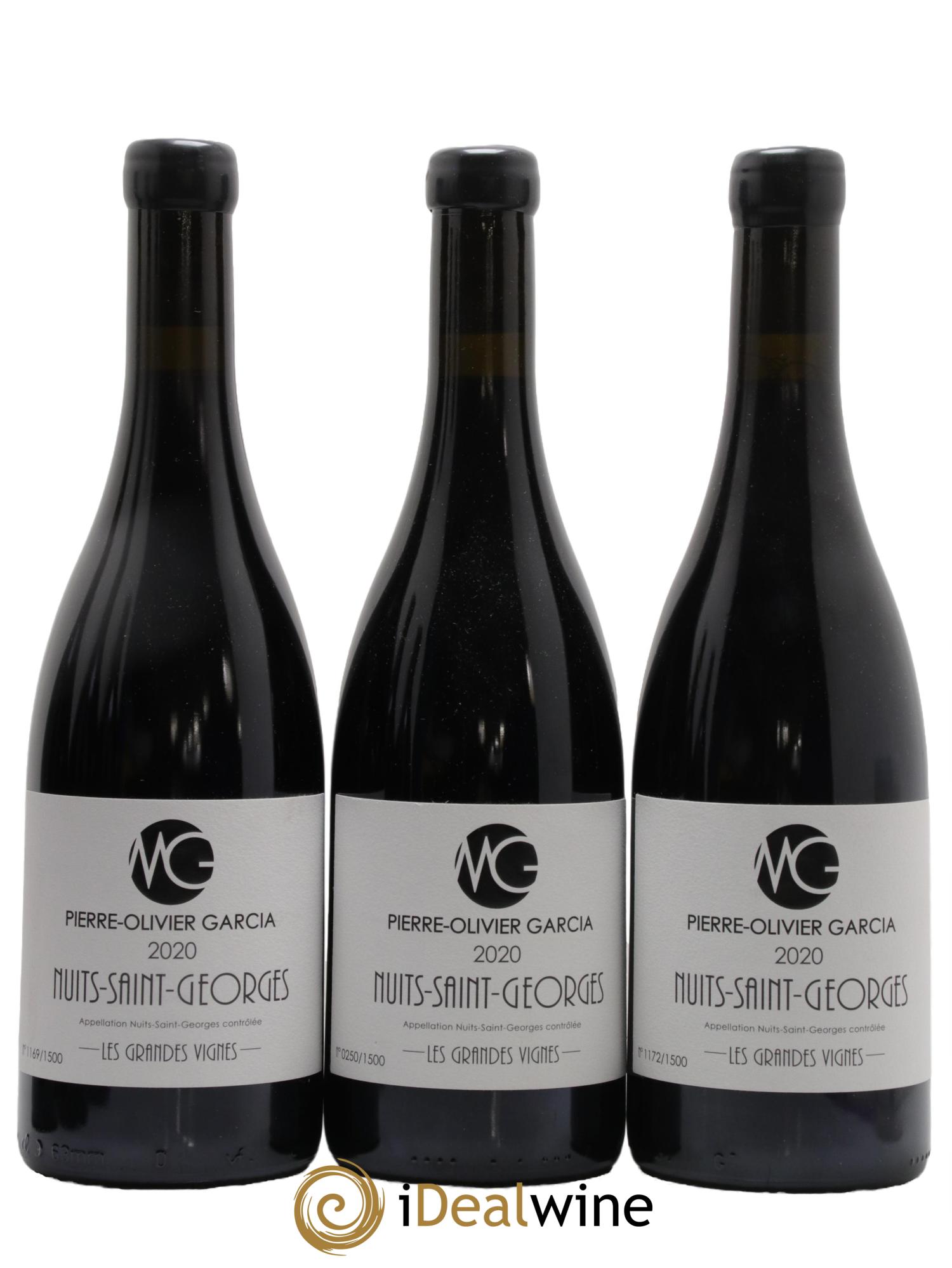 Nuits-Saint-Georges Les Grandes Vignes Pierre Olivier Garcia 2020 - Lot de 3 bouteilles - 0