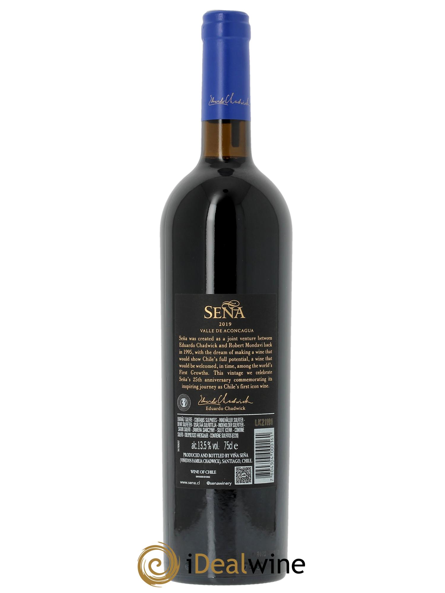 Chili Vina Sena Domaine Sena (CBO à partir de 6 bts) 2019 - Lot de 1 bouteille - 1