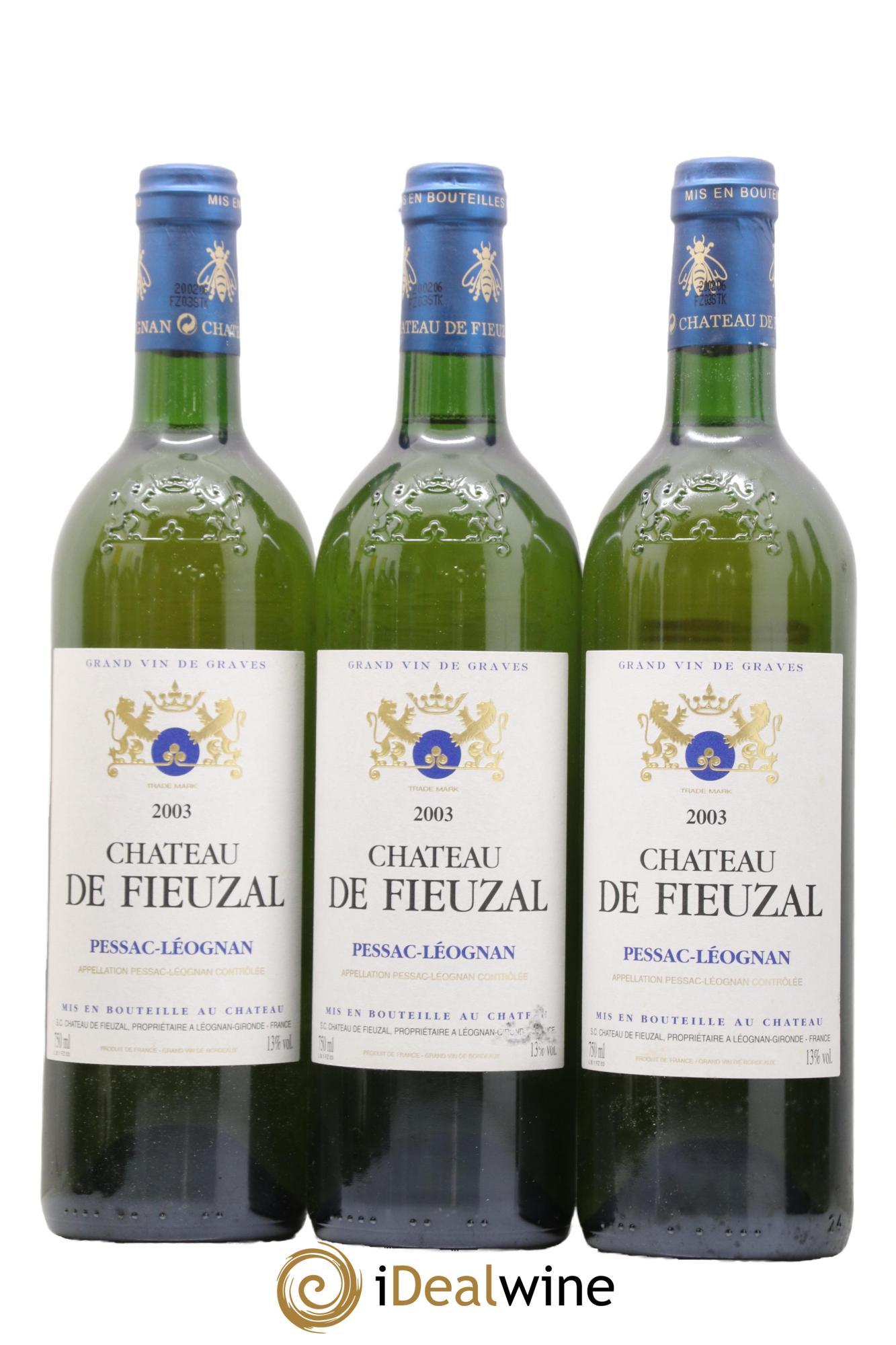 Château de Fieuzal 2003 - Lotto di 12 bottiglie - 3