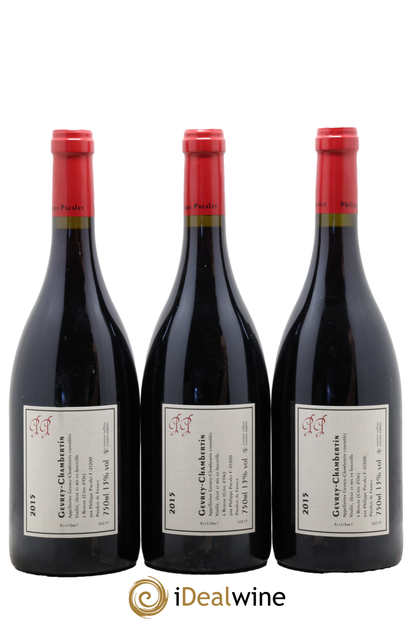 Gevrey-Chambertin Philippe Pacalet 2015 - Lot de 3 bouteilles - 1