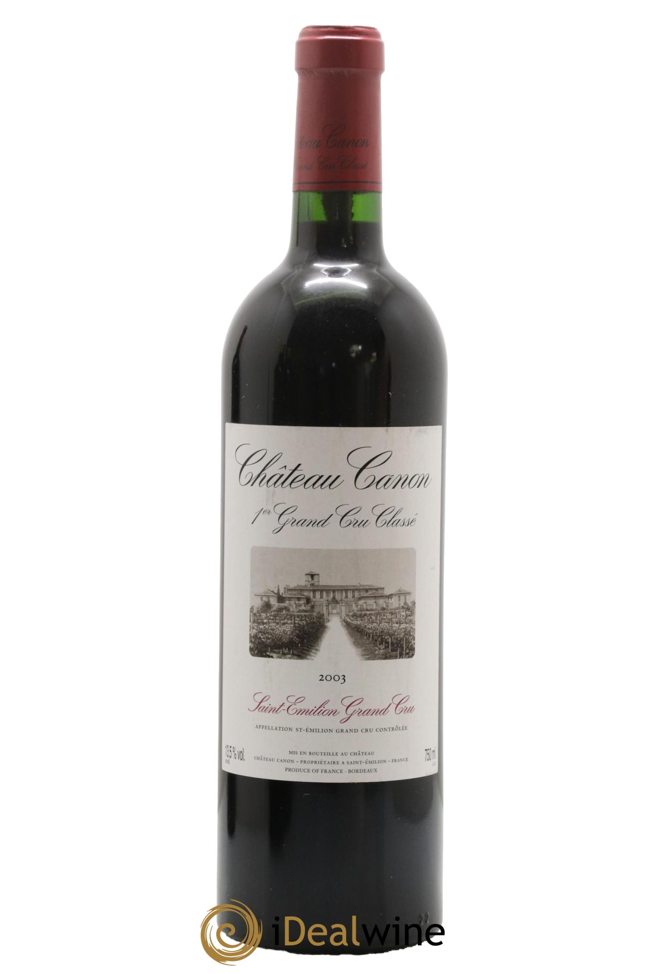 Château Canon 1er Grand Cru Classé B 2003 - Lot of 1 bottle - 0