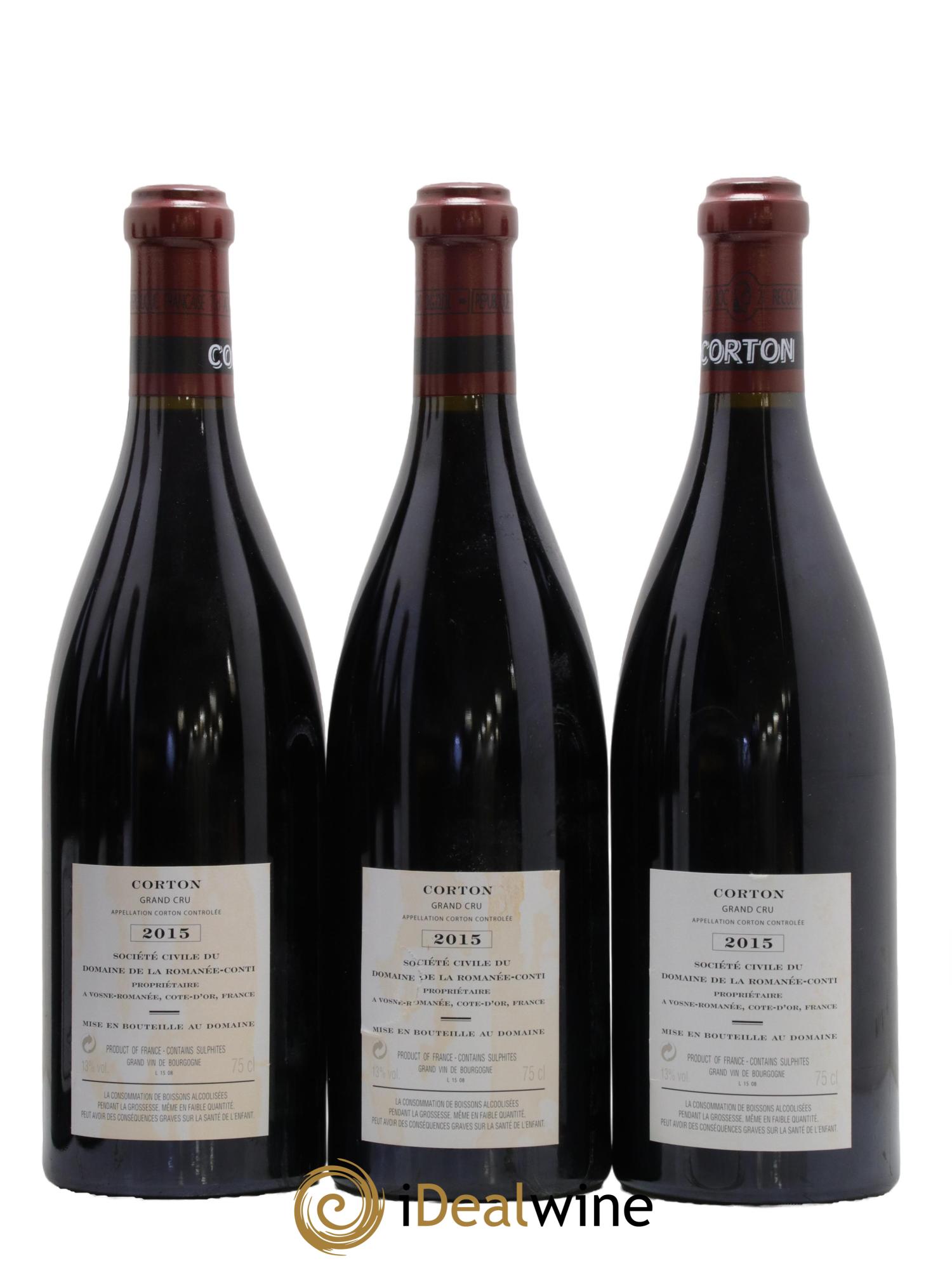 Corton Grand Cru Domaine de la Romanée-Conti 2015 - Lot of 6 bottles - 2
