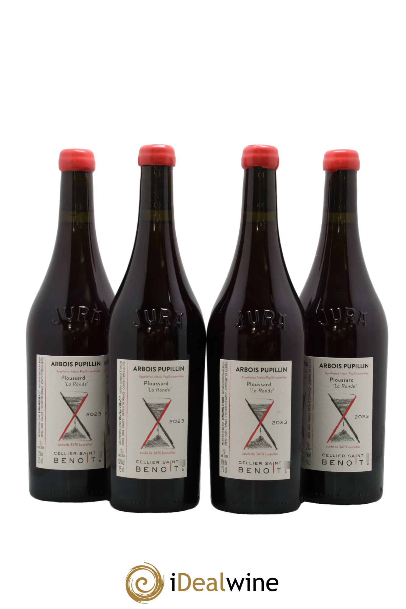Arbois-Pupillin Ploussard La Ronde Cellier Saint Benoît 2023 - Lot de 4 bouteilles - 0
