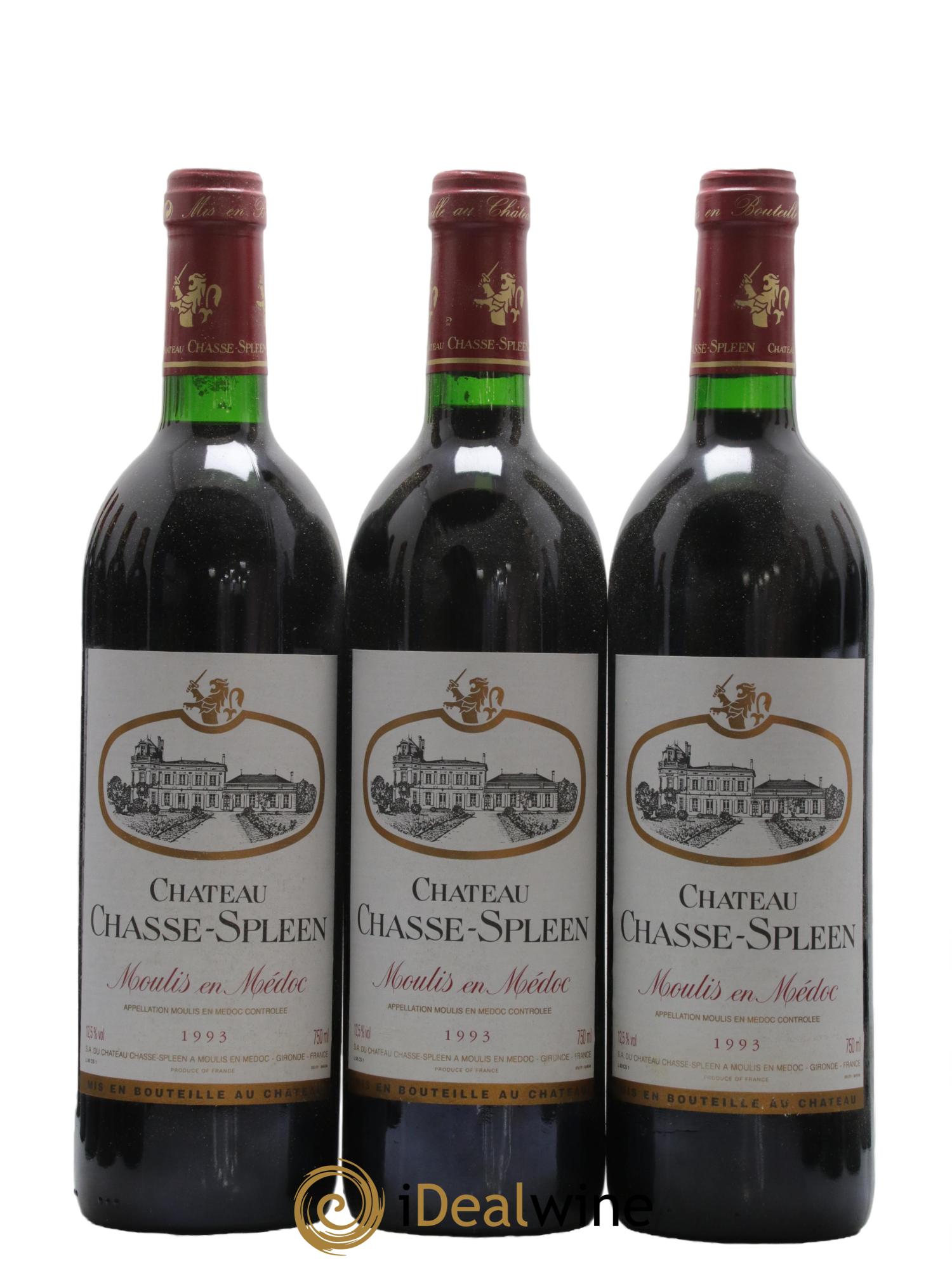 Château Chasse Spleen 1993 - Lot de 12 bouteilles - 1