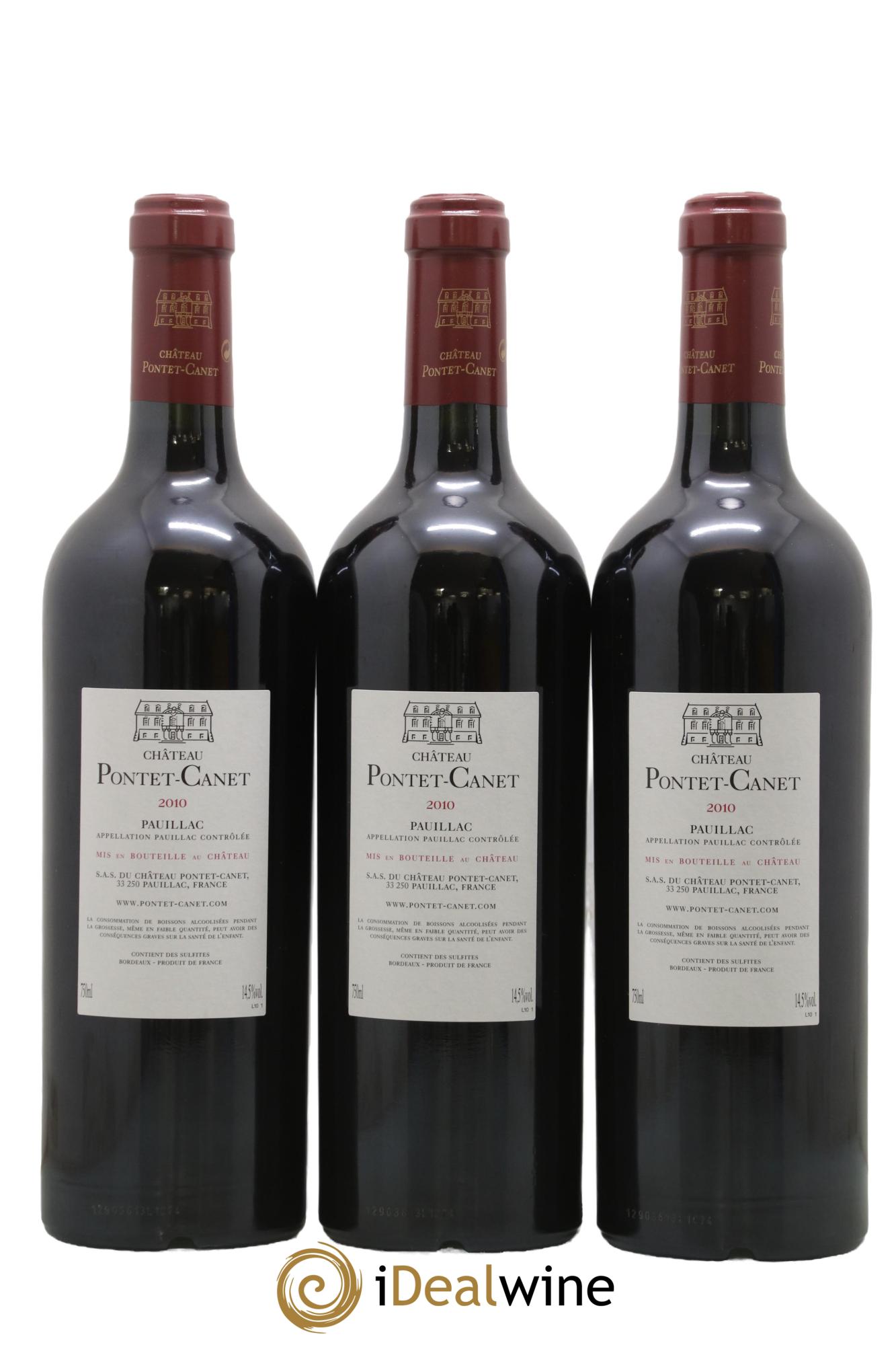 Château Pontet Canet 5ème Grand Cru Classé 2010 - Lotto di 6 bottiglie - 2