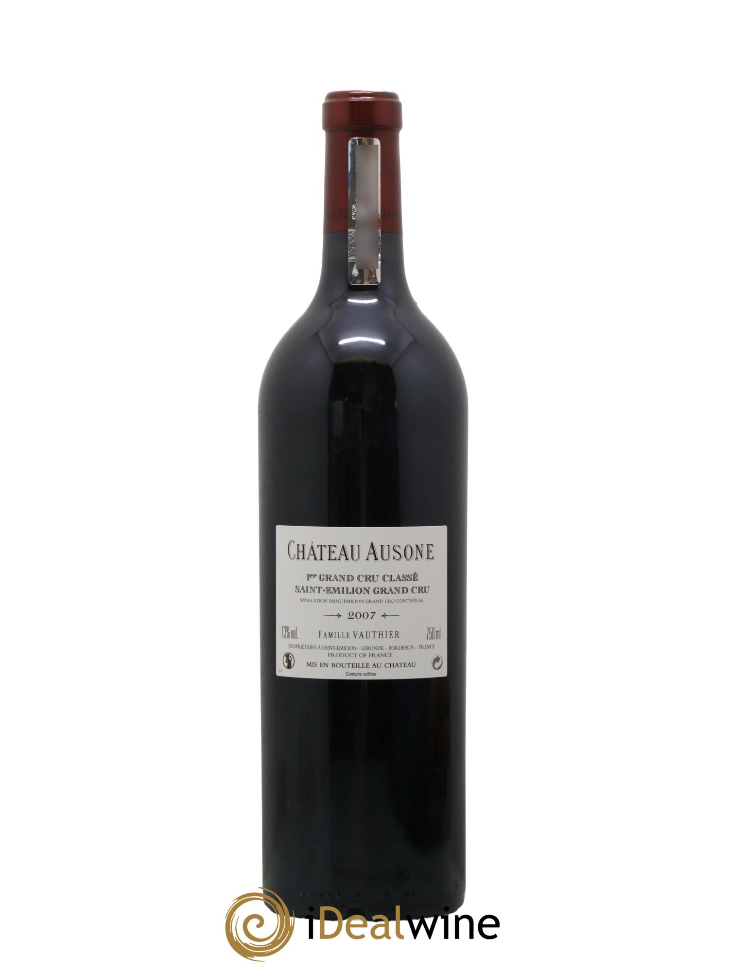 Château Ausone 1er Grand Cru Classé A 2007 - Lot de 1 bouteille - 1