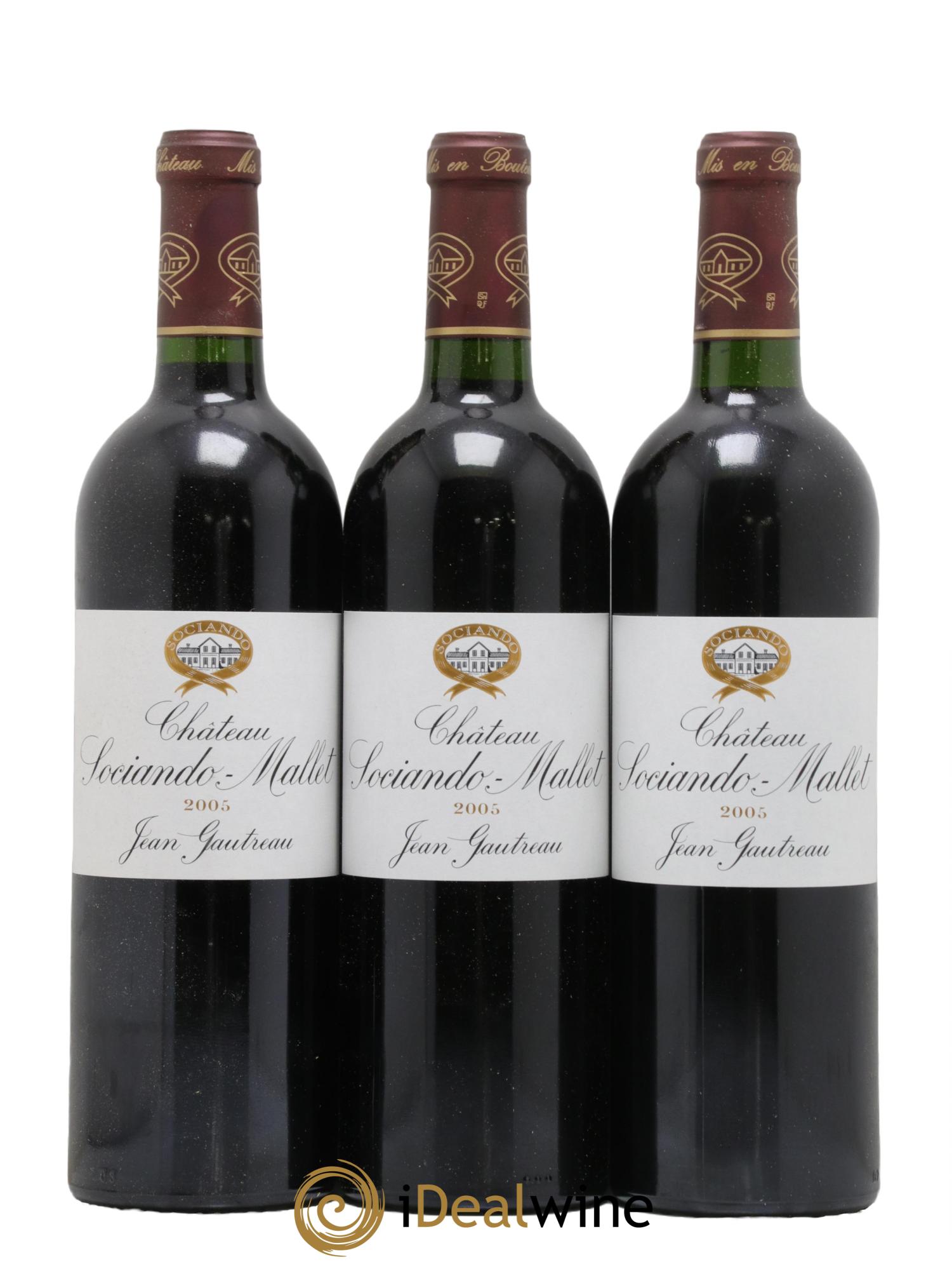 Château Sociando Mallet 2005 - Lot de 6 bouteilles - 1