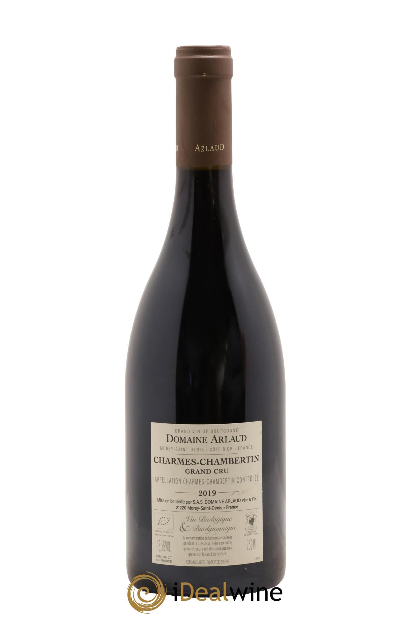Charmes-Chambertin Grand Cru Arlaud 2019 - Lot de 1 bouteille - 1