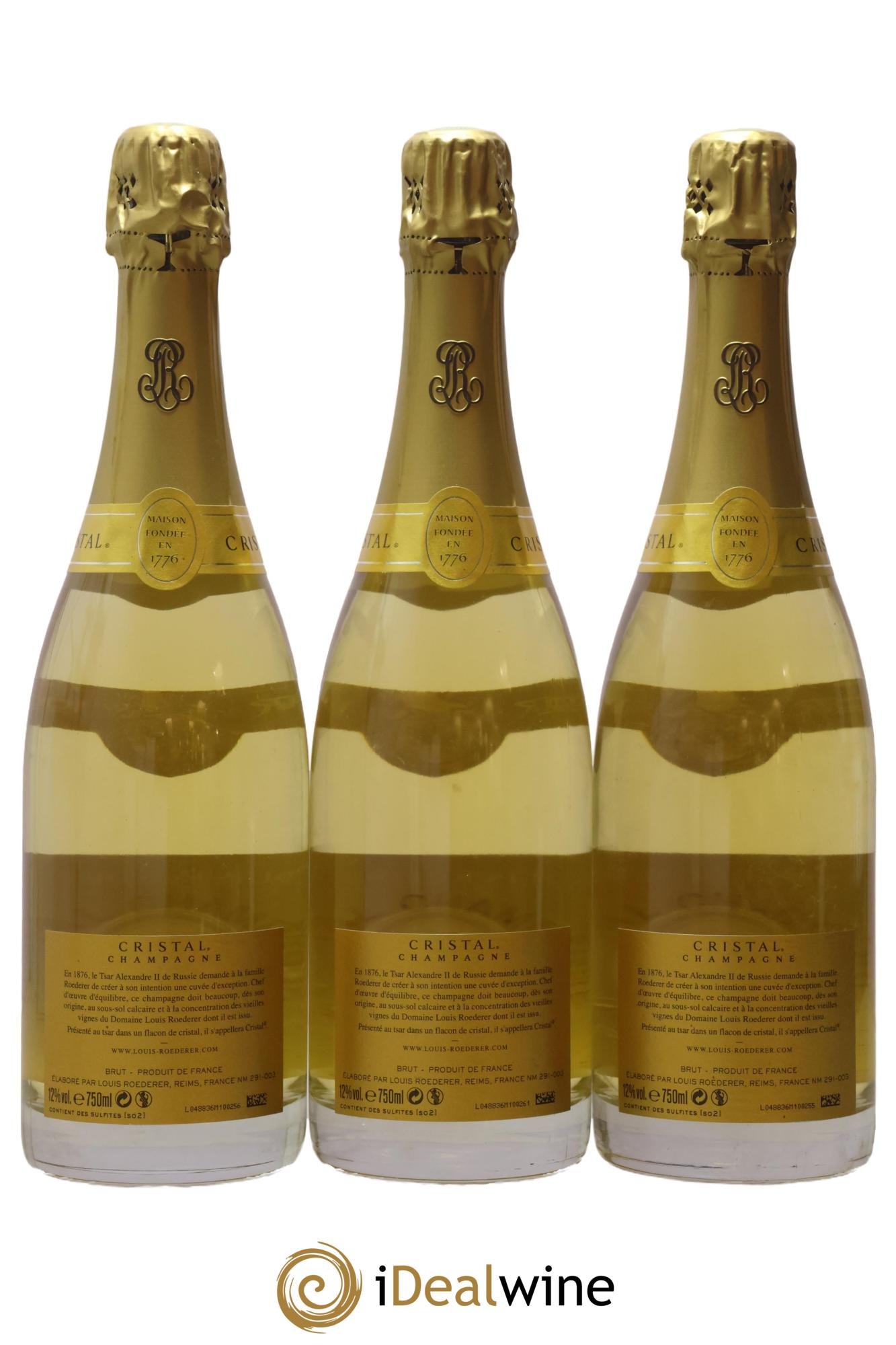Cristal Louis Roederer 2005 - Lot de 3 bouteilles - 1