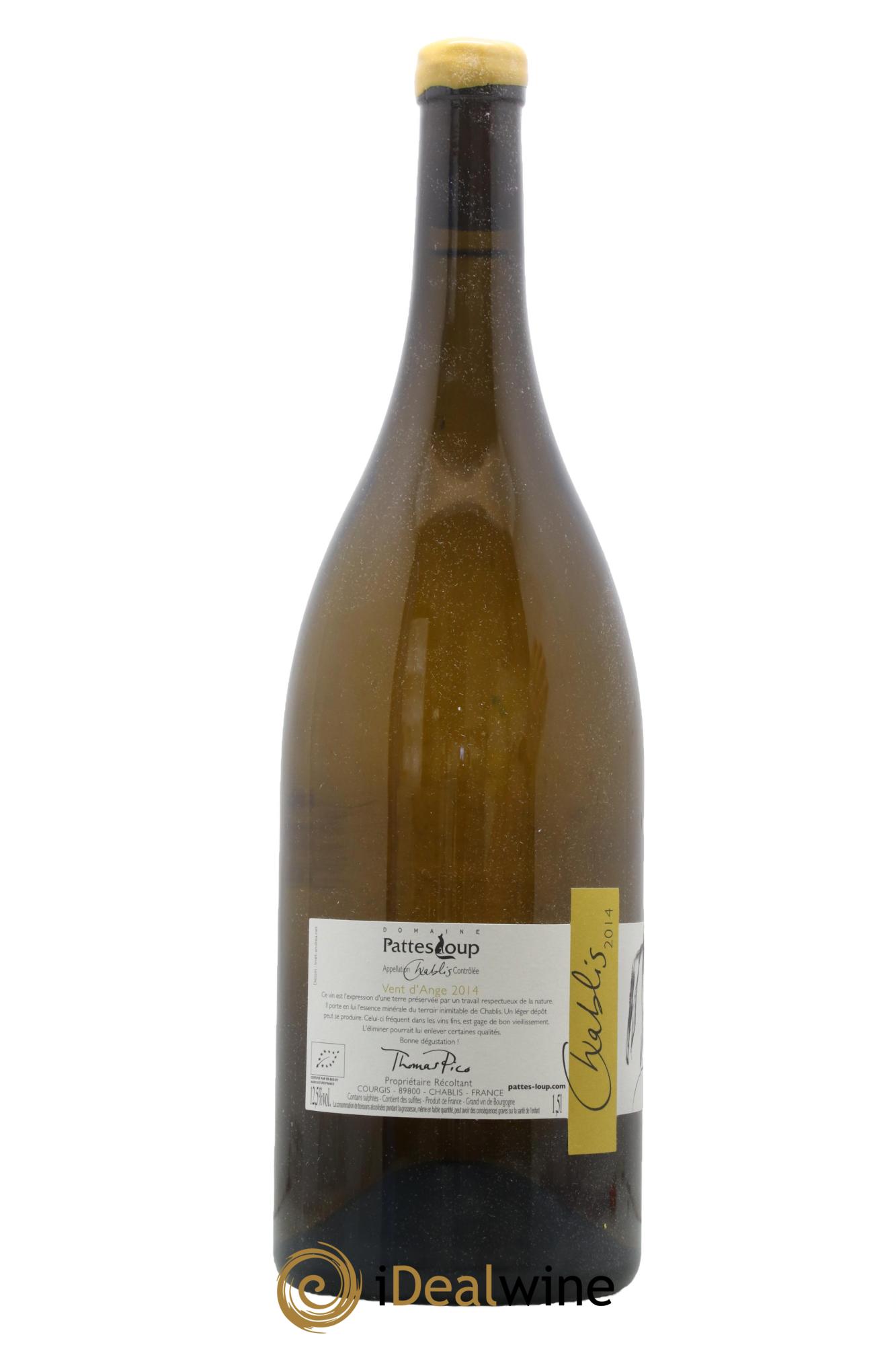 Chablis Vent d'Ange Pattes Loup (Domaine) 2014 - Lot de 1 magnum - 1