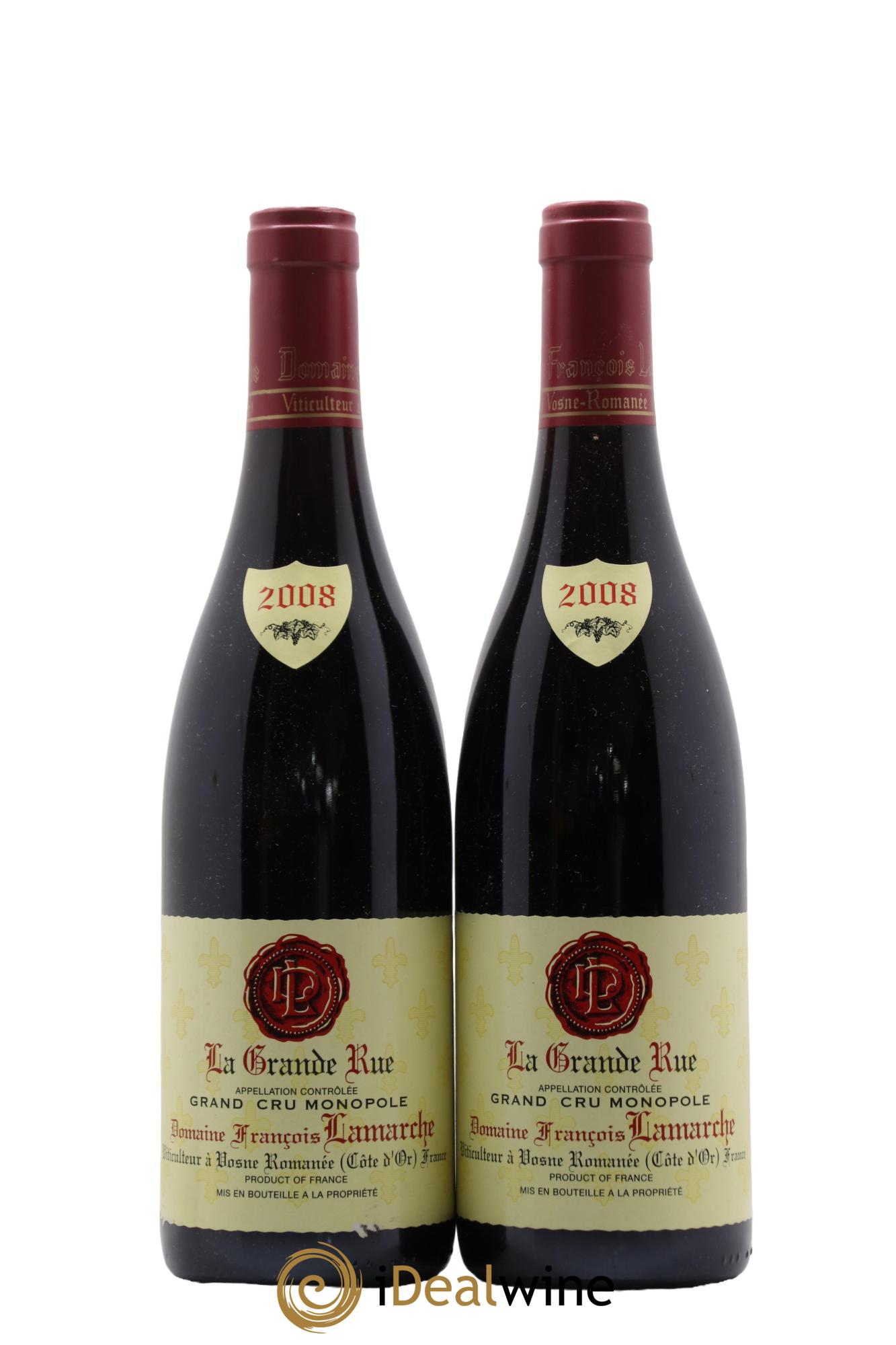 La Grande Rue Grand Cru Lamarche (Domaine) 2008 - Lot de 2 bouteilles - 0