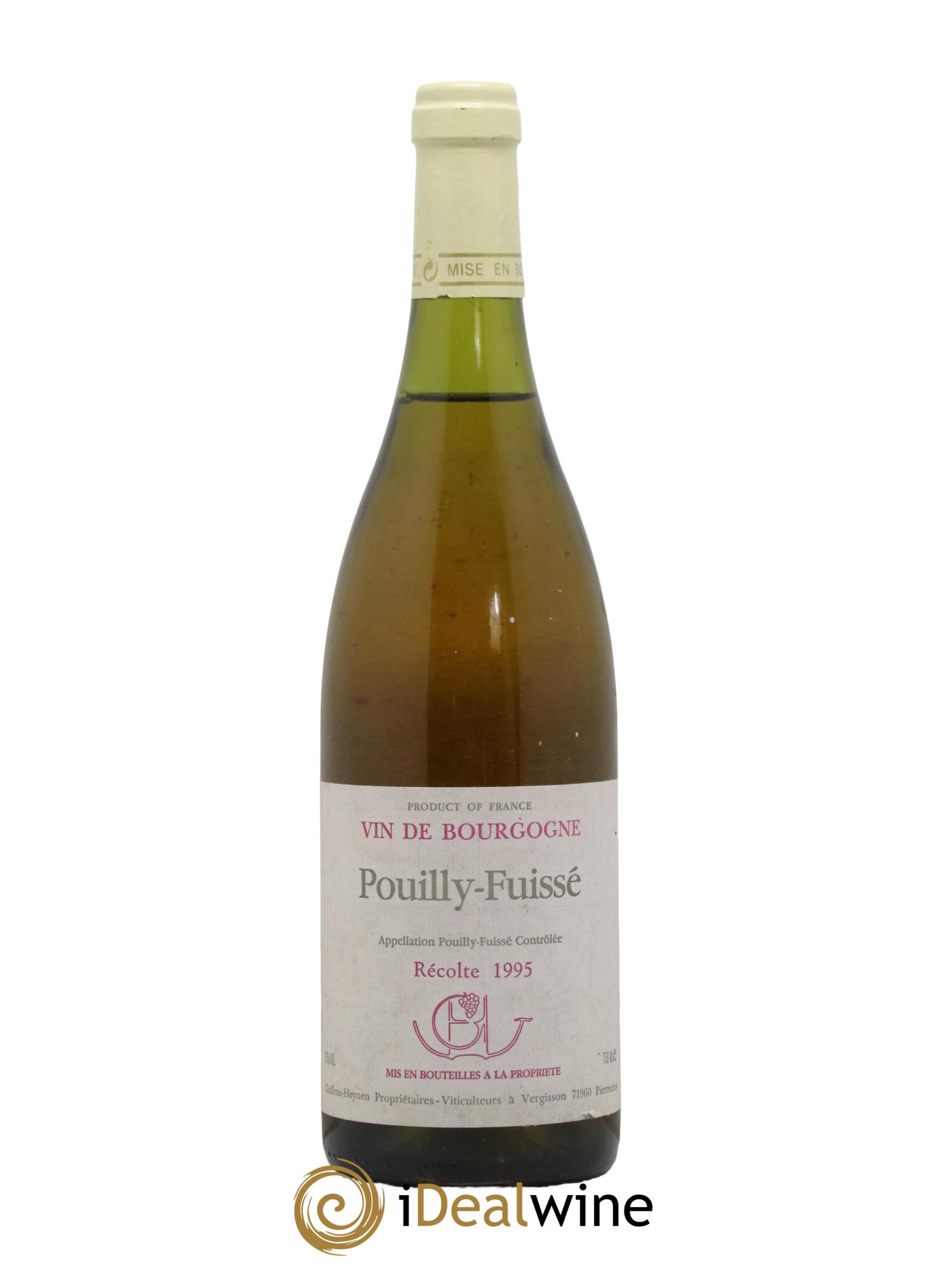 Pouilly-Fuissé Domaine Guffens 1995 - Lot de 1 bouteille - 0