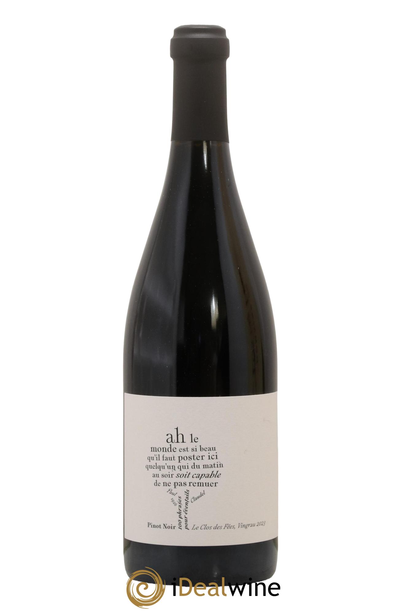 Côtes Catalanes Clos des Fées 100 Phrases pour éventails Hervé Bizeul 2023 - Lot of 1 bottle - 1