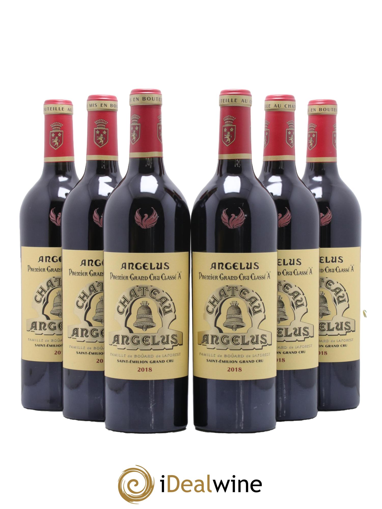 Château Angélus 1er Grand Cru Classé A 2018 - Lot de 6 bouteilles - 0