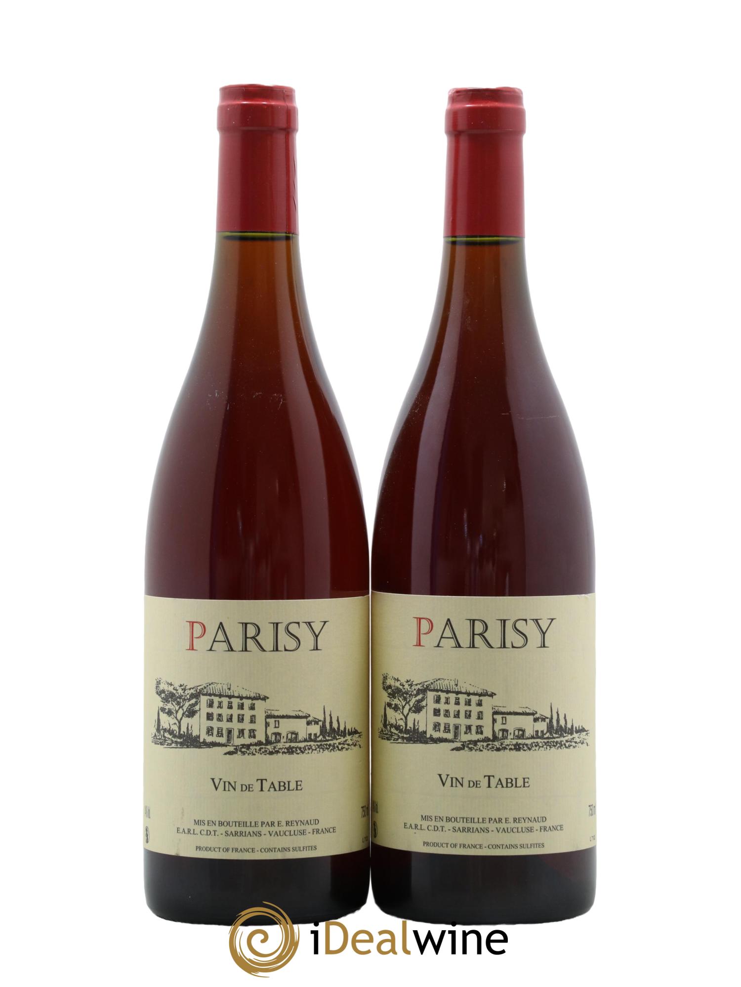 Vin de Table Parisy Emmanuel Reynaud - Lot de 2 bouteilles - 0
