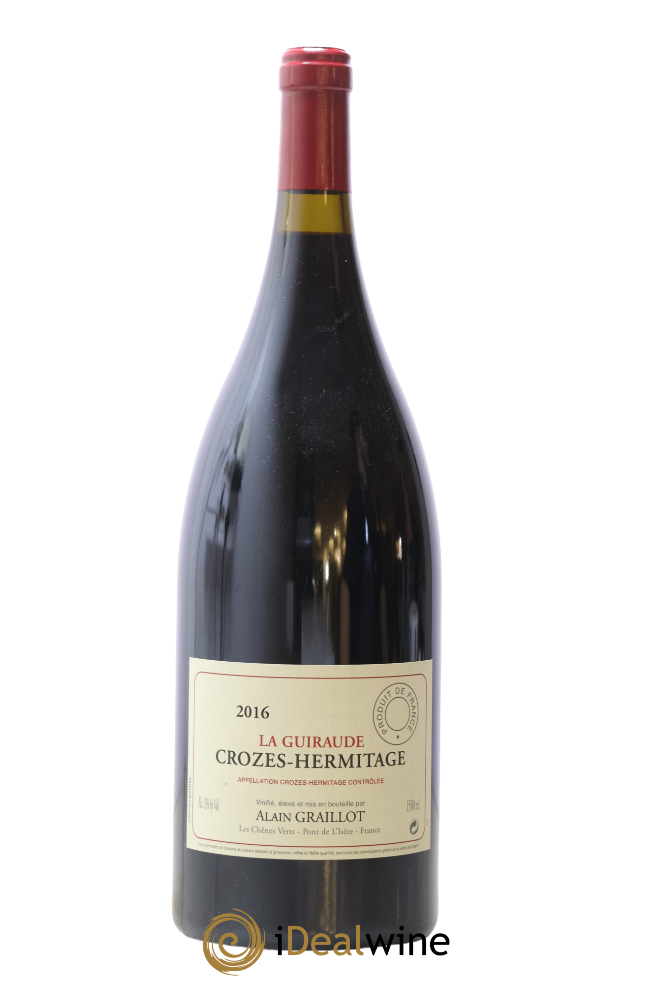 Crozes-Hermitage La Guiraude Domaine Graillot 2016 - Lot of 1 magnum - 0