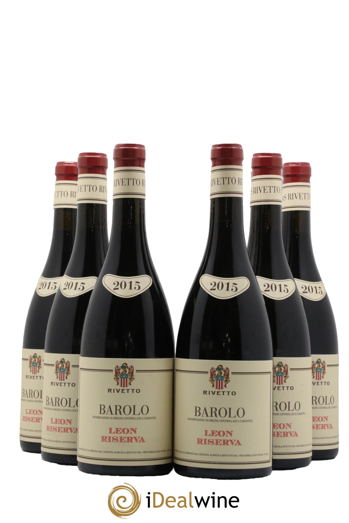 Barolo DOCG Léon Riserva Rivetto 2015 - Lotto di 6 bottiglie - 0