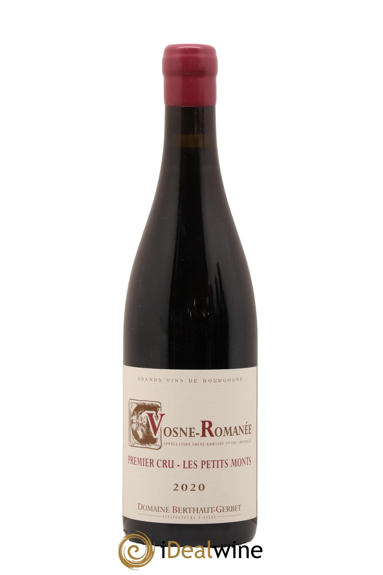 Vosne-Romanée 1er Cru Les Petits Monts Berthaut Gerbet (Domaine) 2020 - Lot de 1 bouteille - 0