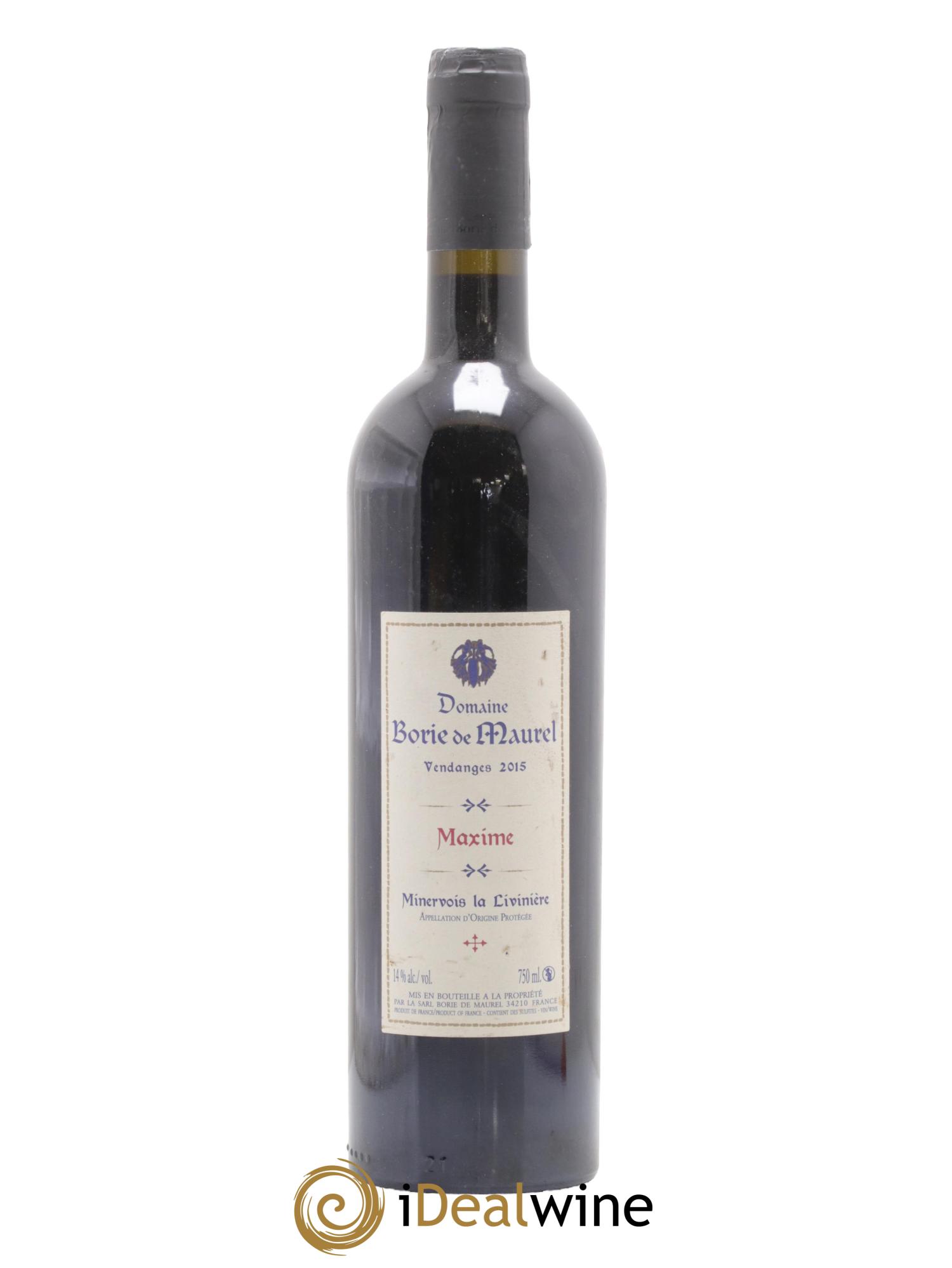 Minervois La Livinière Maxime Domaine Borie de Maurel 2015 - Lot of 1 bottle - 0