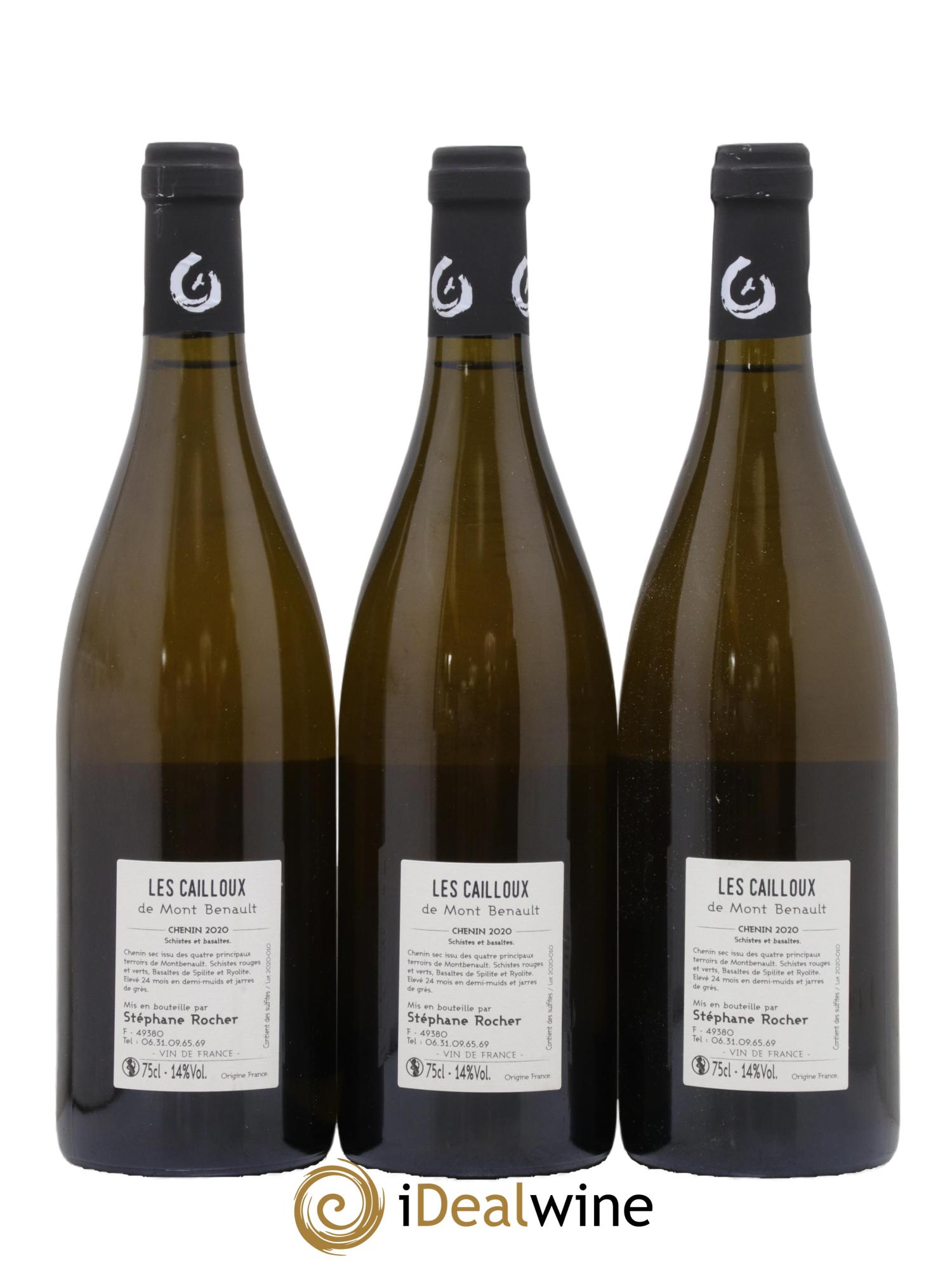 Vin de France Les Cailloux de Mont Benault La Ferme du Mont Benault - Stéphane Rocher 2020 - Lot de 3 bouteilles - 1