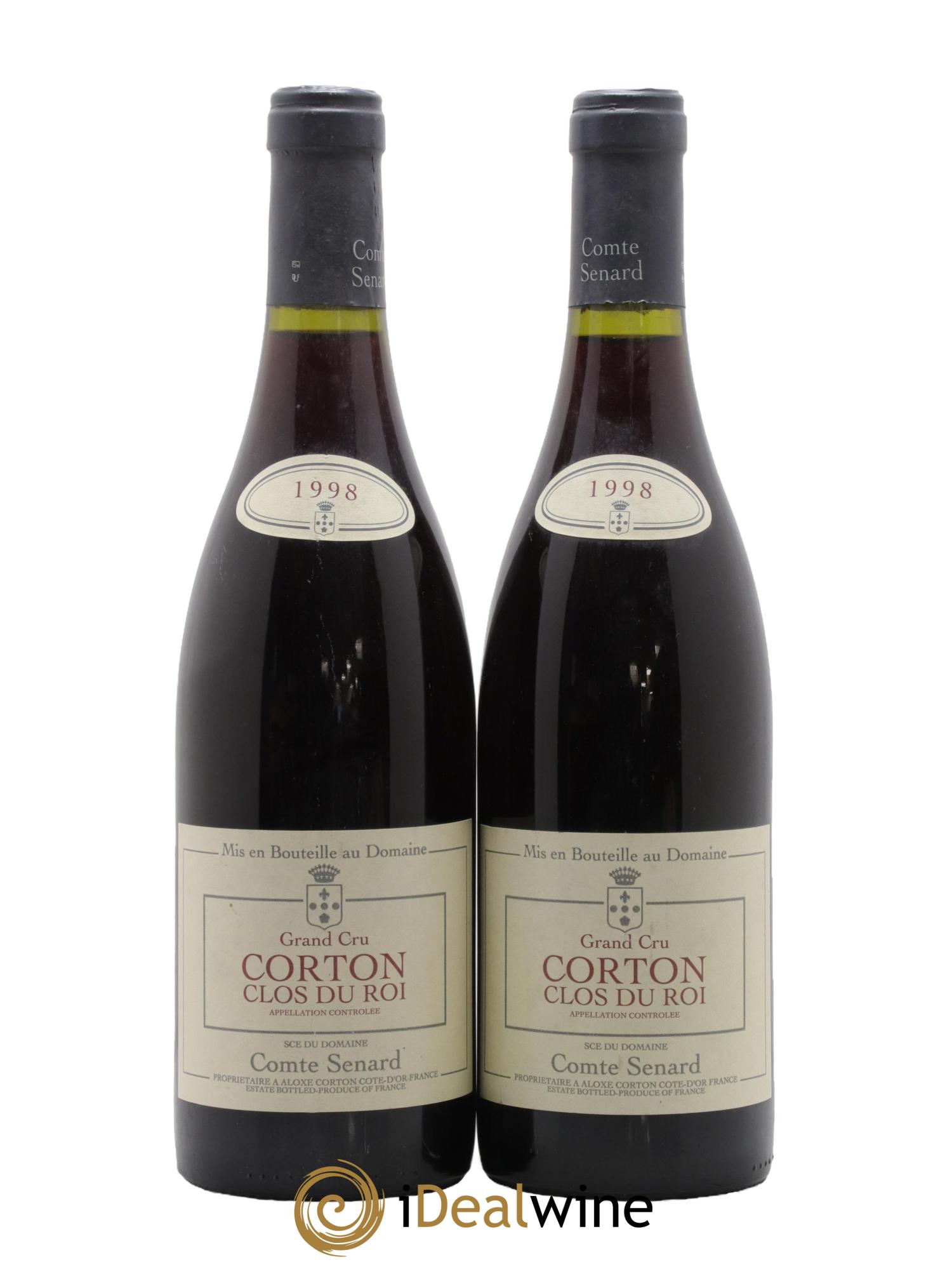 Corton Grand Cru Clos du Roi Comte Senard 1998 - Lot of 2 bottles - 0