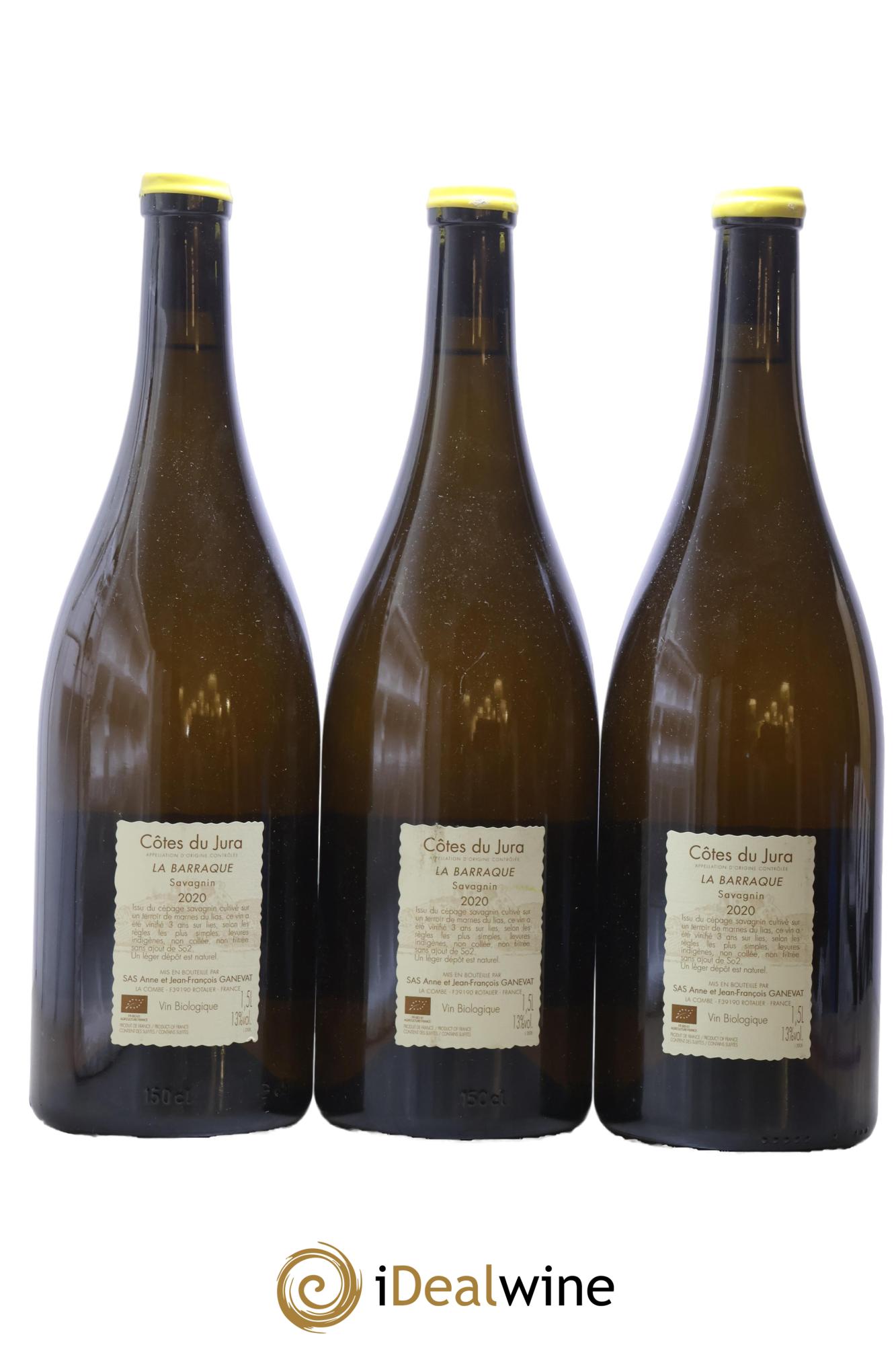 Côtes du Jura La Barraque Jean-François Ganevat 2020 - Posten von 3 Magnum - 1