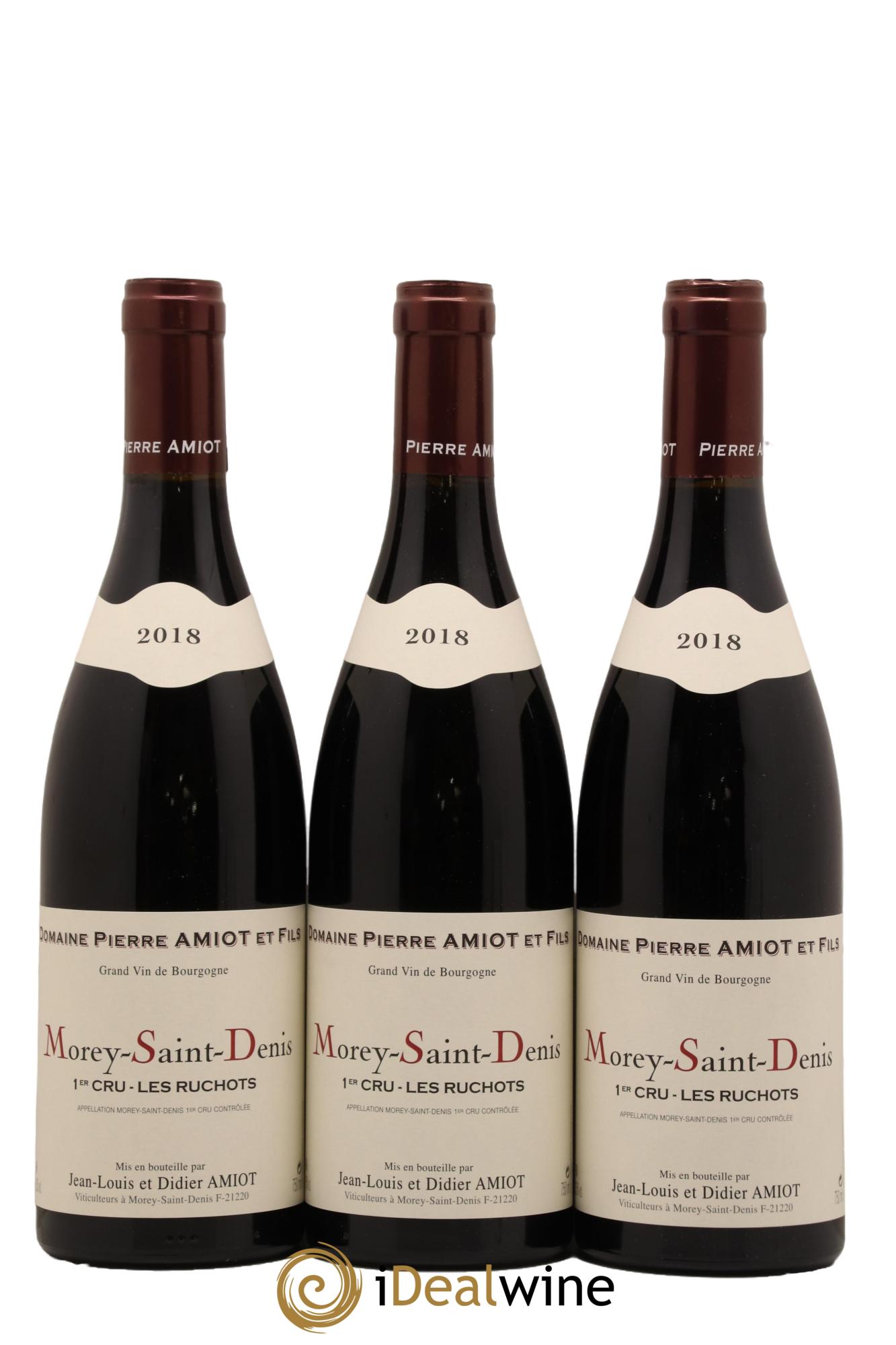 Morey-Saint-Denis 1er Cru Les Ruchots Pierre Amiot et Fils (Domaine) Les Ruchots Domaine Amiot Pere Et Fils 2018 - Lot de 3 bouteilles - 0