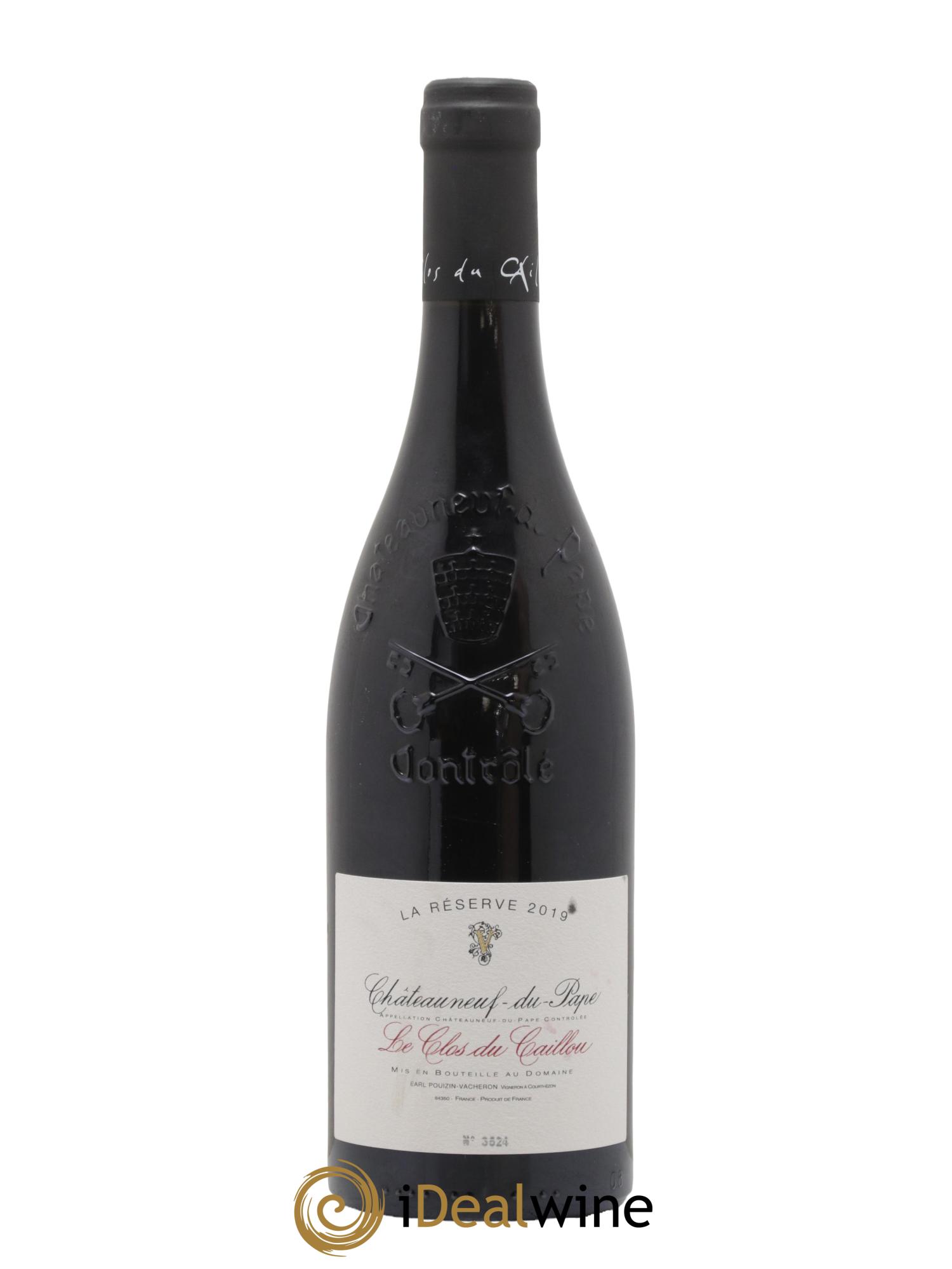 Châteauneuf-du-Pape Domaine Le Clos du Caillou Réserve Sylvie Vacheron 2019 - Lot de 1 bouteille - 0