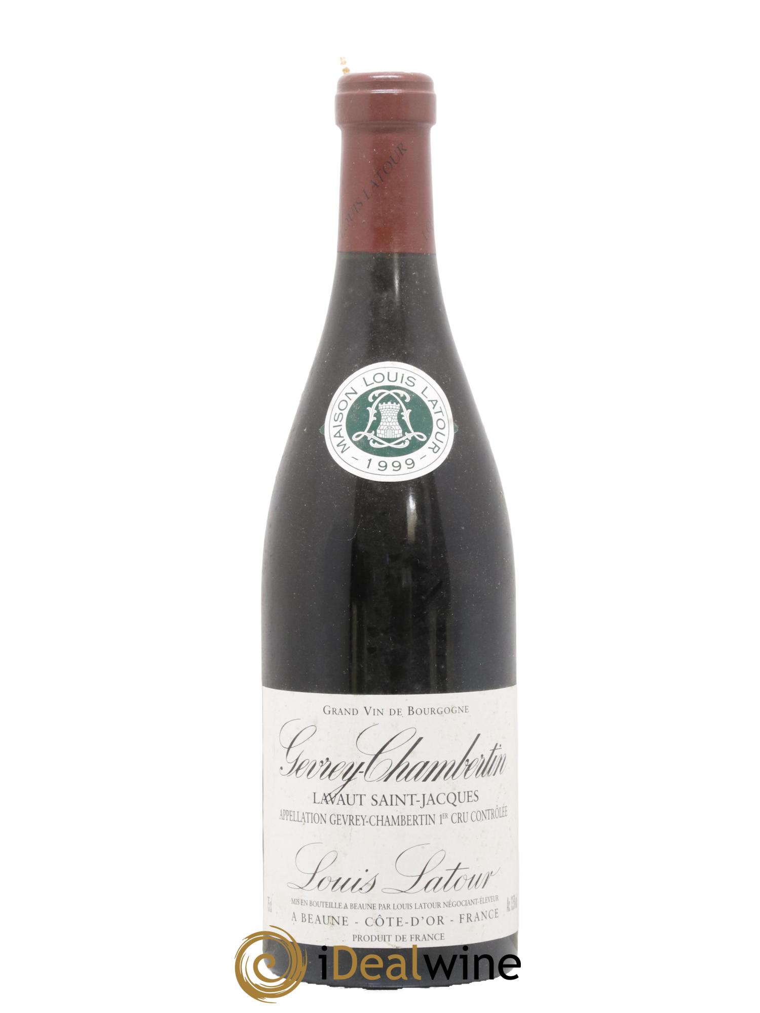 Gevrey-Chambertin 1er Cru Lavaux Saint Jacques Louis Latour 1999 - Lot de 1 bouteille - 0