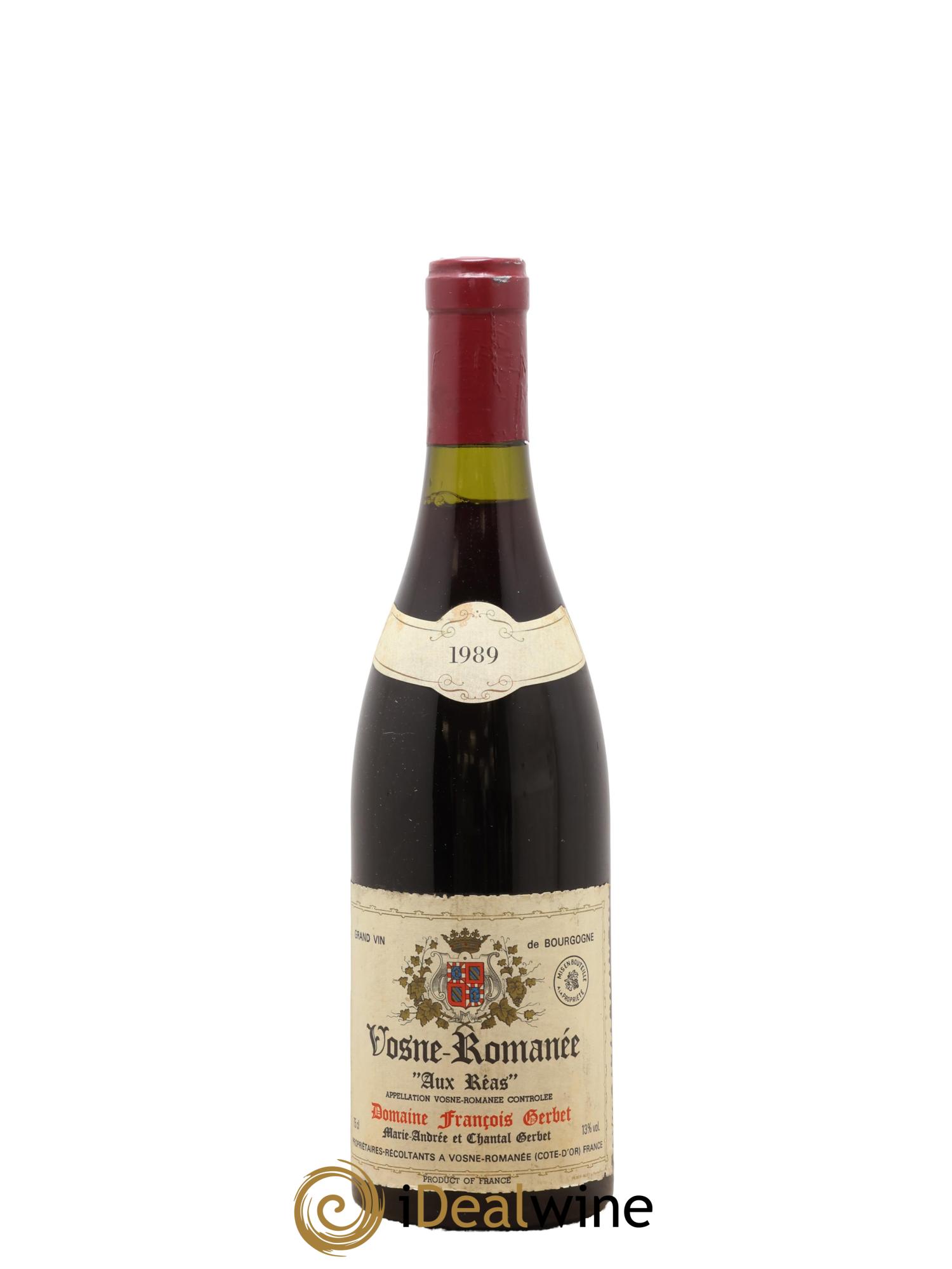 Vosne-Romanée Aux Réas François Gerbet 1989 - Lot de 1 bouteille - 0