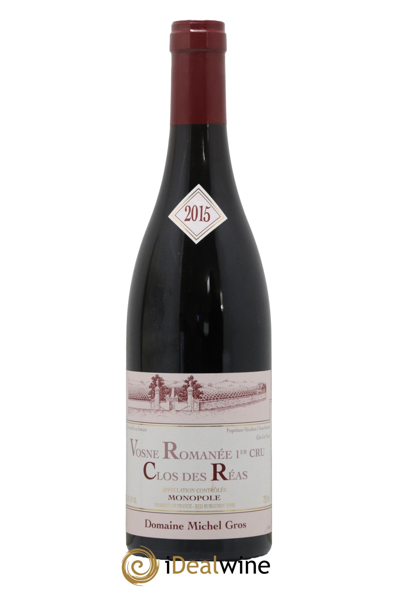 Vosne-Romanée 1er Cru Clos des Réas Michel Gros 2015 - Lot de 1 bouteille - 0