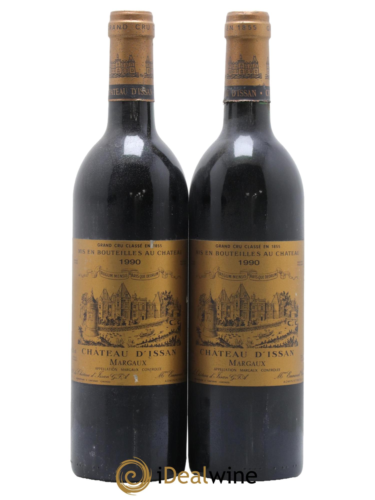 Château d'Issan 3ème Grand Cru Classé 1990 - Lot de 2 bouteilles - 0