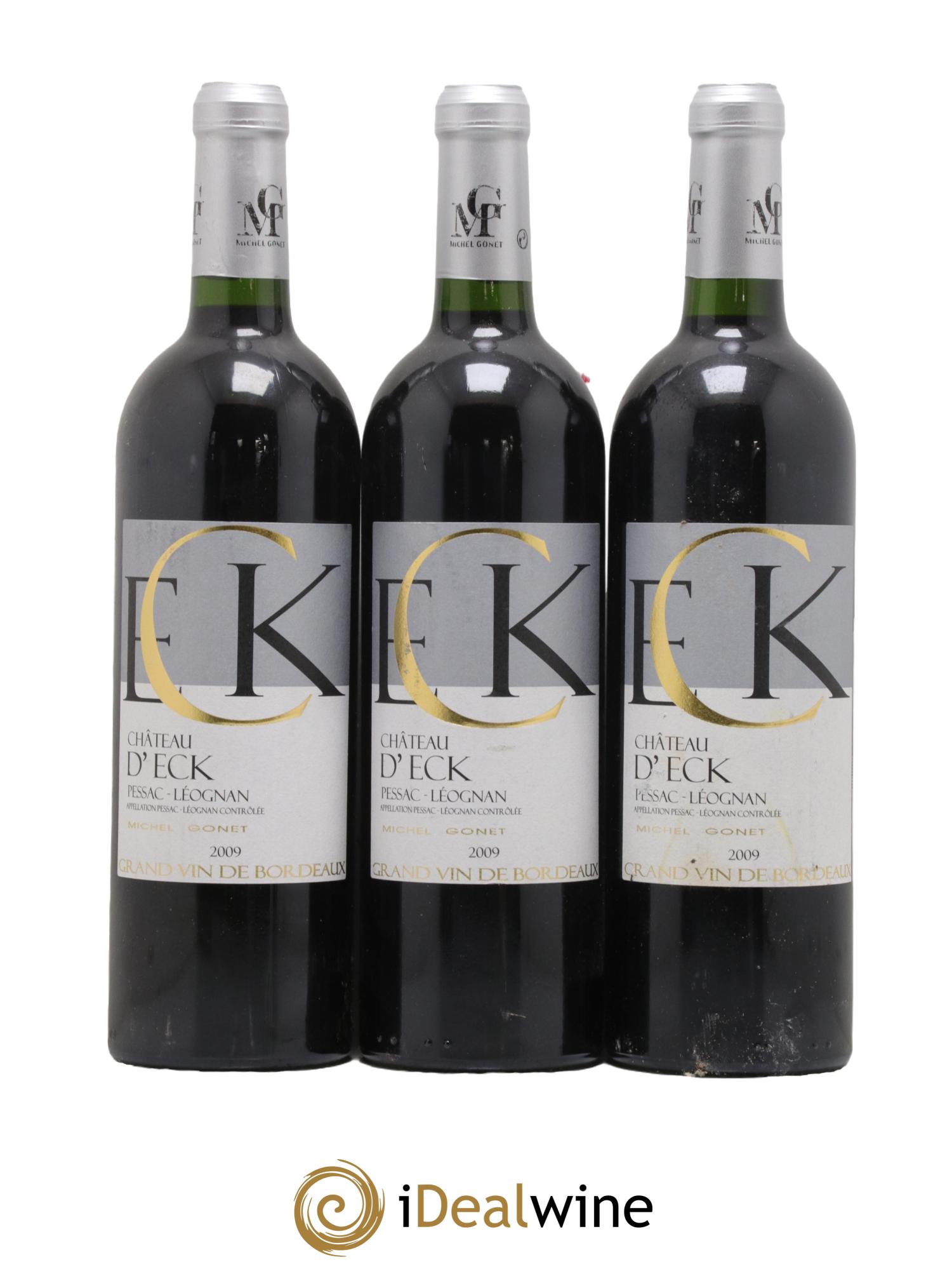 Pessac-Léognan Chateau d Eck 2009 - Lot de 3 bouteilles - 0