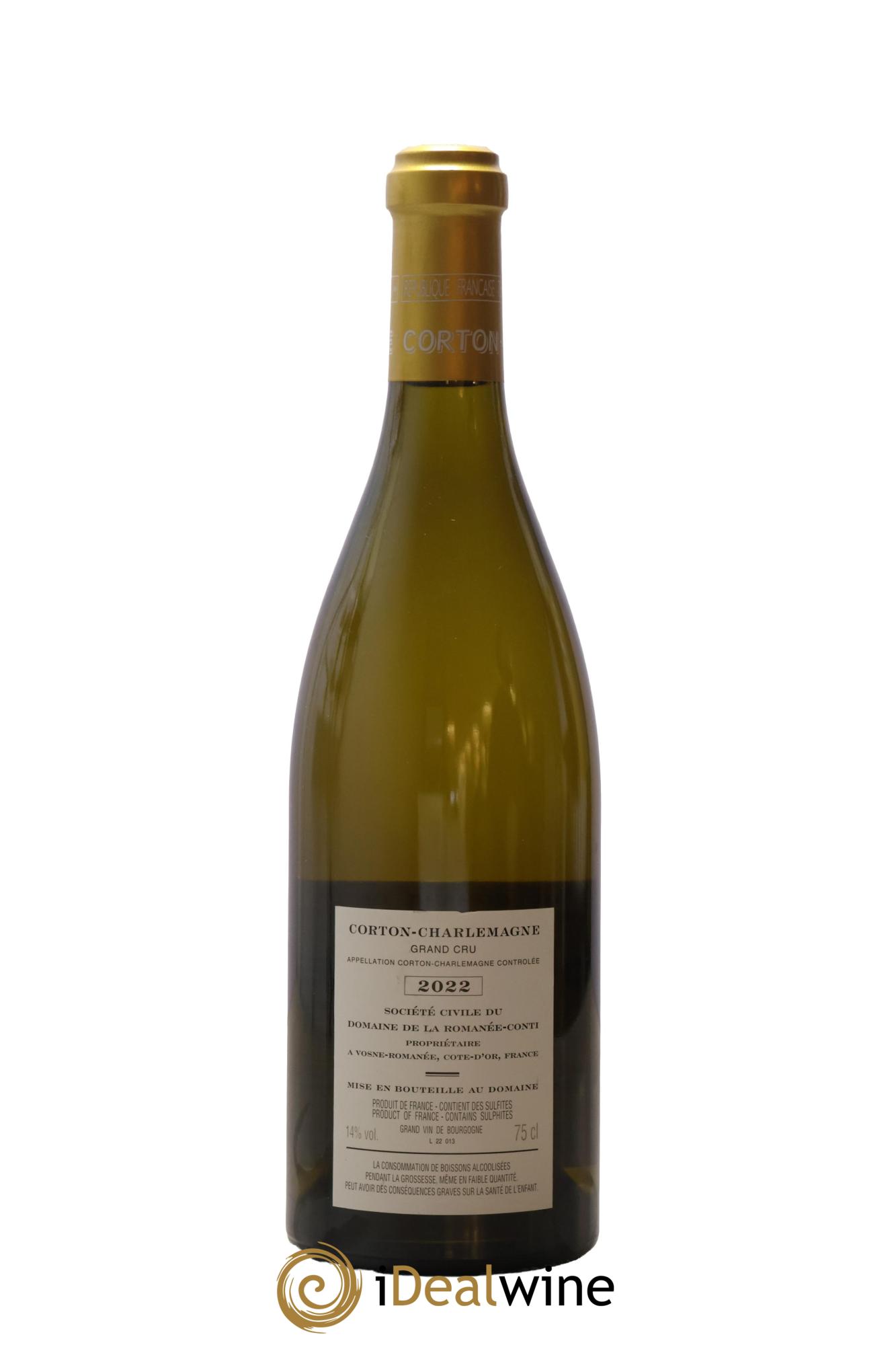 Corton-Charlemagne Grand Cru Domaine de la Romanée-Conti 2022 - Posten von 1 Flasche - 1