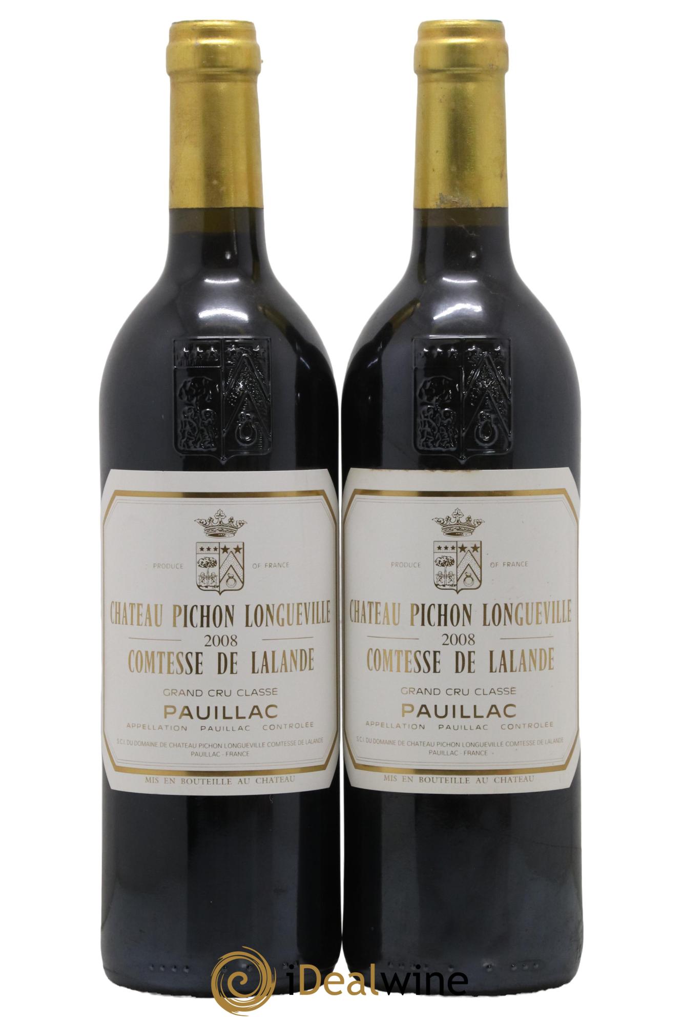 Château Pichon Longueville Comtesse de Lalande 2ème Grand Cru Classé 2008 - Lot de 2 bouteilles - 0