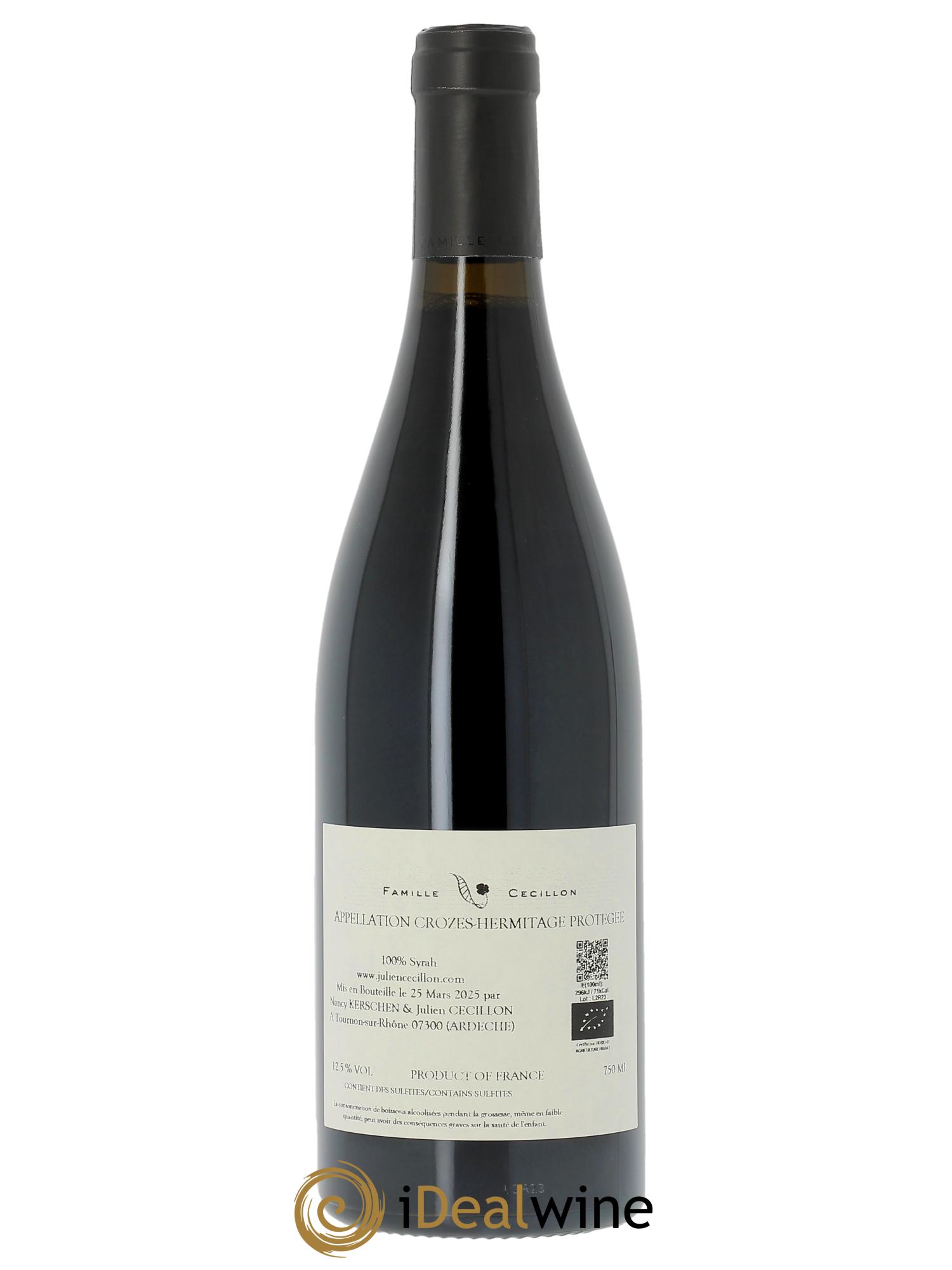 Crozes-Hermitage Les Marguerites Julien Cecillon  2023 - Lotto di 1 bottiglia - 1