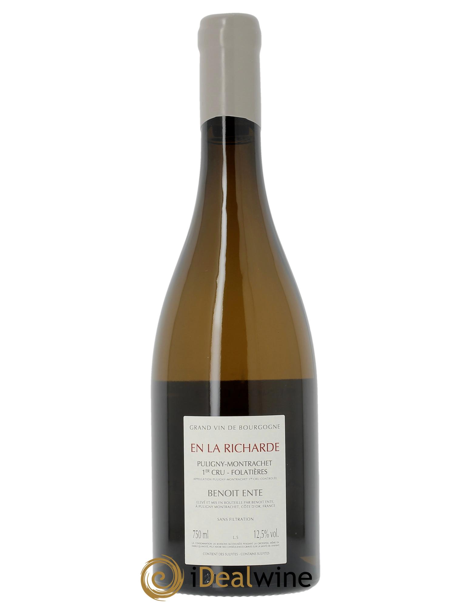 Puligny-Montrachet 1er Cru Folatières En la Richarde Benoit Ente  2022 - Lot de 1 bouteille - 1