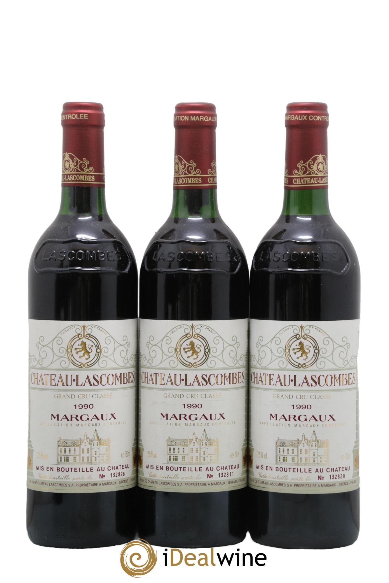 Château Lascombes 2ème Grand Cru Classé 1990 - Lot de 6 bouteilles - 1